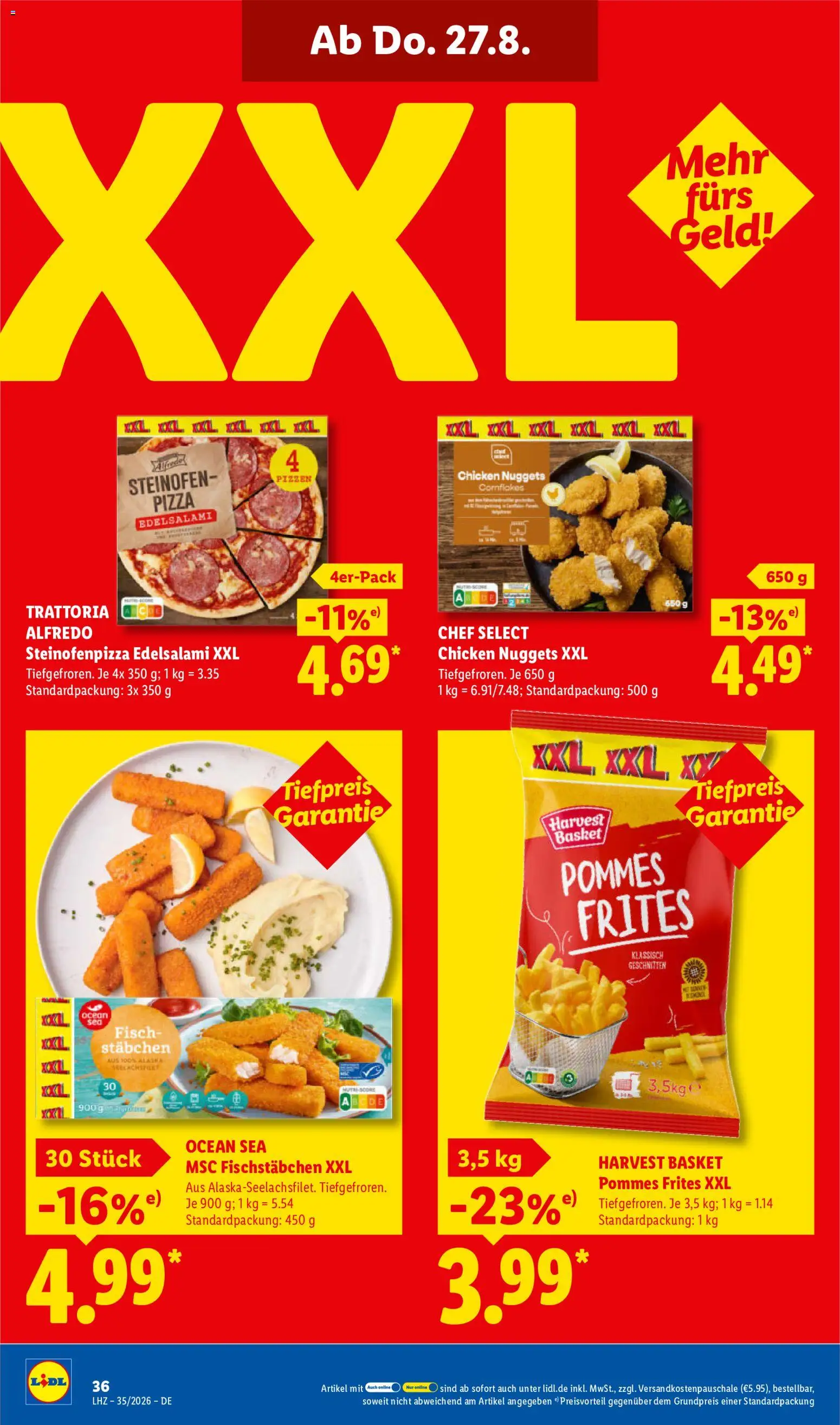 Lidl Německo leták od 24.08.2026 | Strana: 58 | Produkty: Cornflakes, Pizza