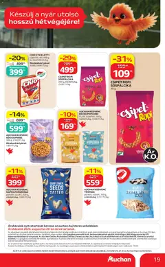 AUCHAN KEDVENC SÓS KISPEREC, 300 g - amely érvényes a következő dátumtól: 2026.08.13. | Oldal: 19
