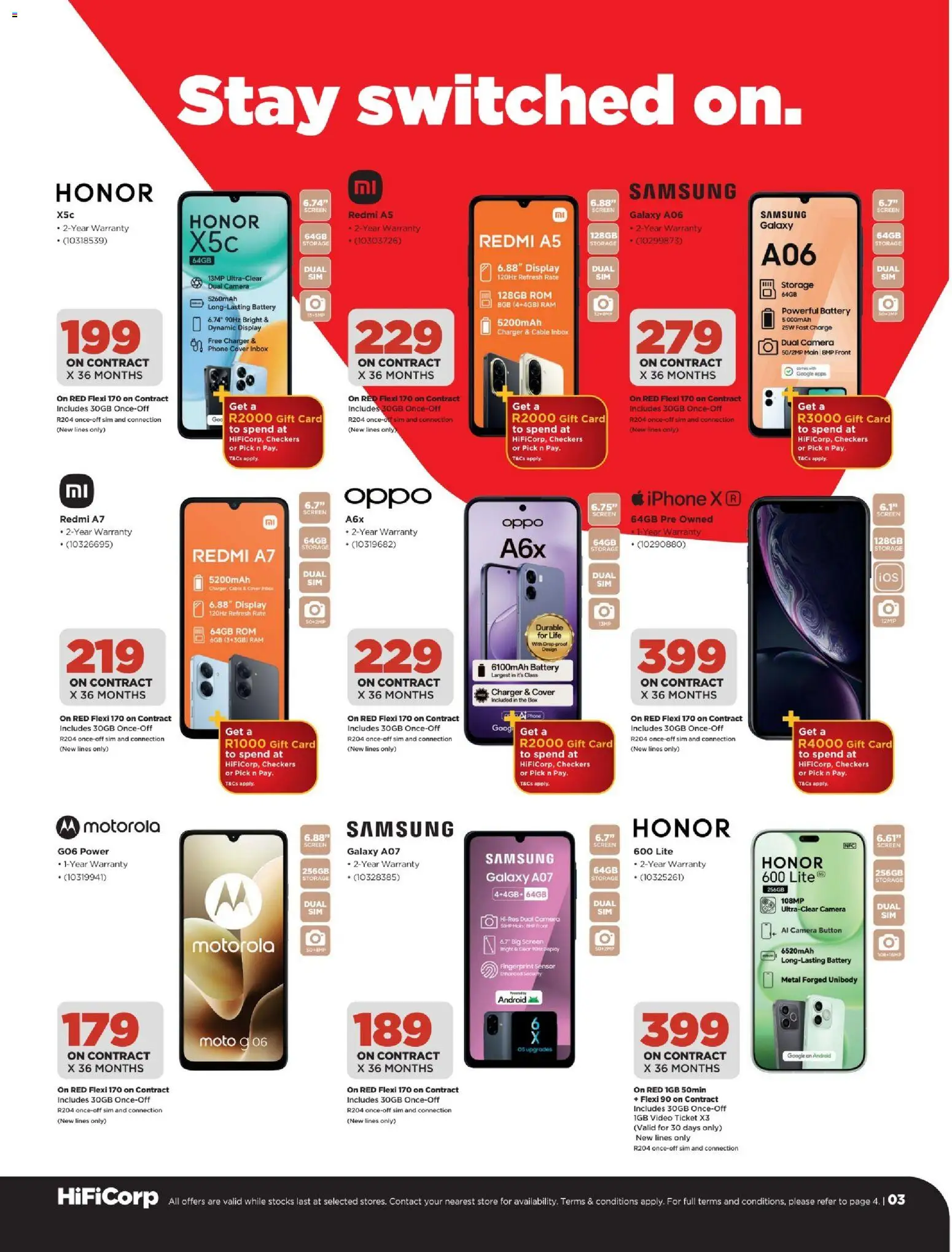 New HiFi Corp catalogue – valid from 07/08/2026 | Page: 3 | Products: Sim, Cover, Gift card, Camera