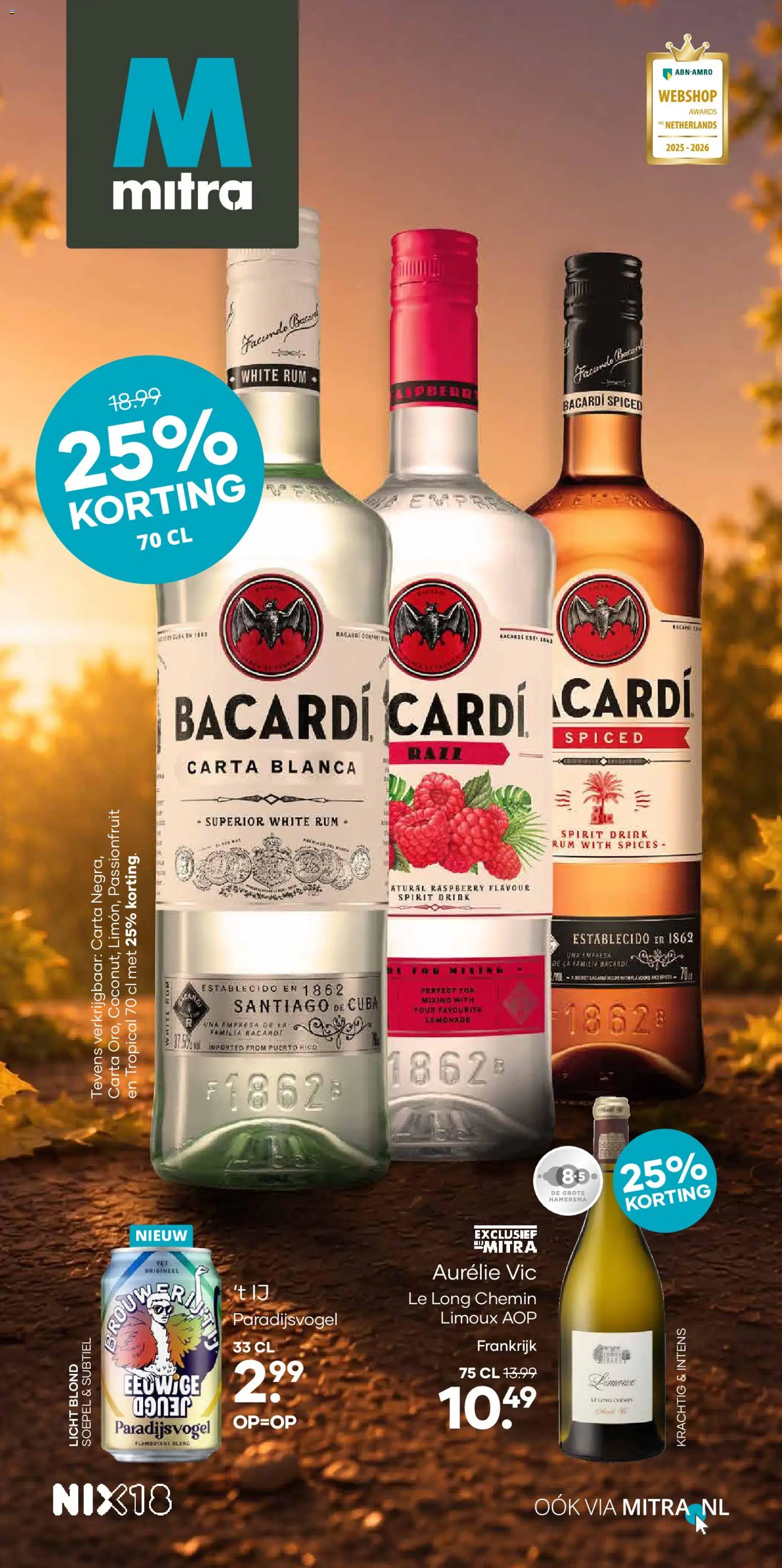 Mitra folder vanaf 07-09-2026 || NIEUWE | Pagina: 1 | Producten: Bacon, Rum, La, Bacardi