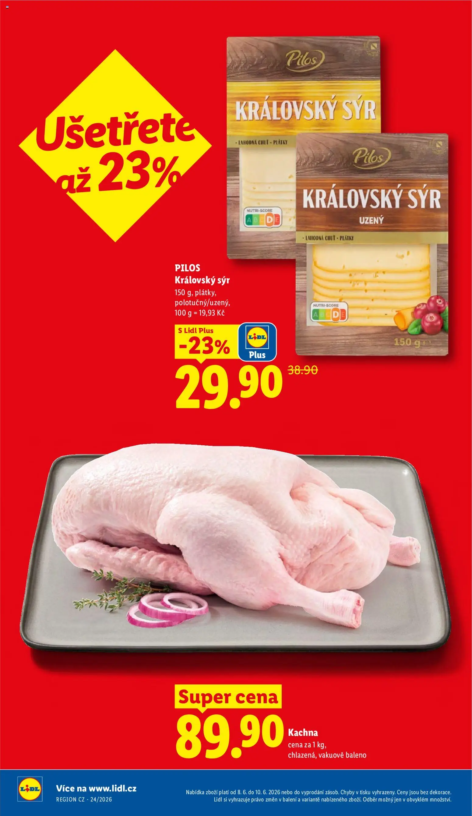 Lidl leták od 08.06.2026 | Strana: 8 | Produkty: Sýr, Kachna