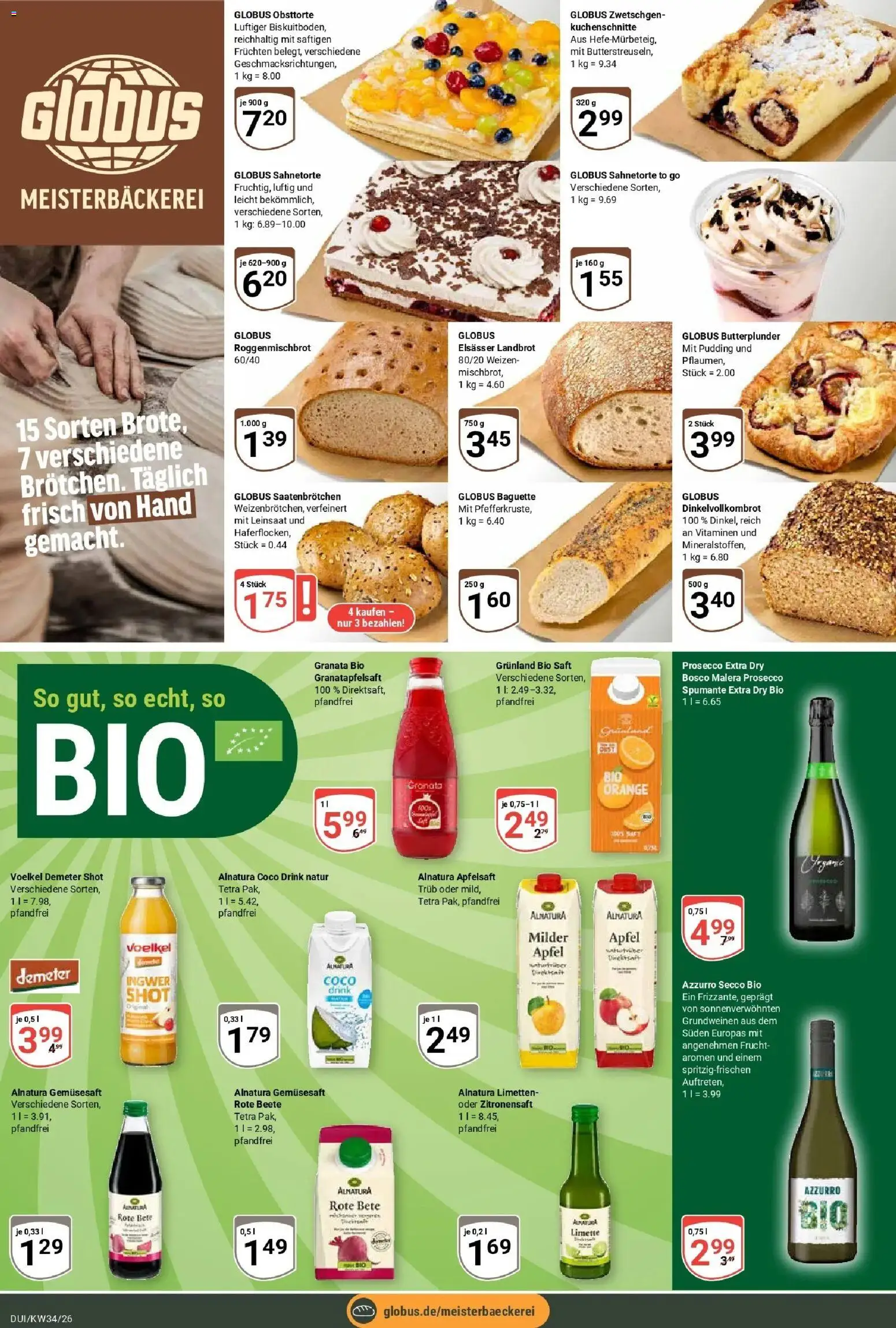 Globus Prospekt Duisburg (ab 17.08.2026) » Angebote online | Seite: 7 | Produkte: Limetten, Baguette, Prosecco, Limette