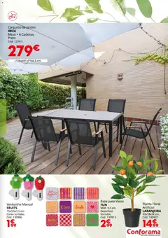 Pré-visualização Conforama Jardim válido de 19.03.2026 | Página: 19 | Produtos: Cadeiras, Base, Mesa