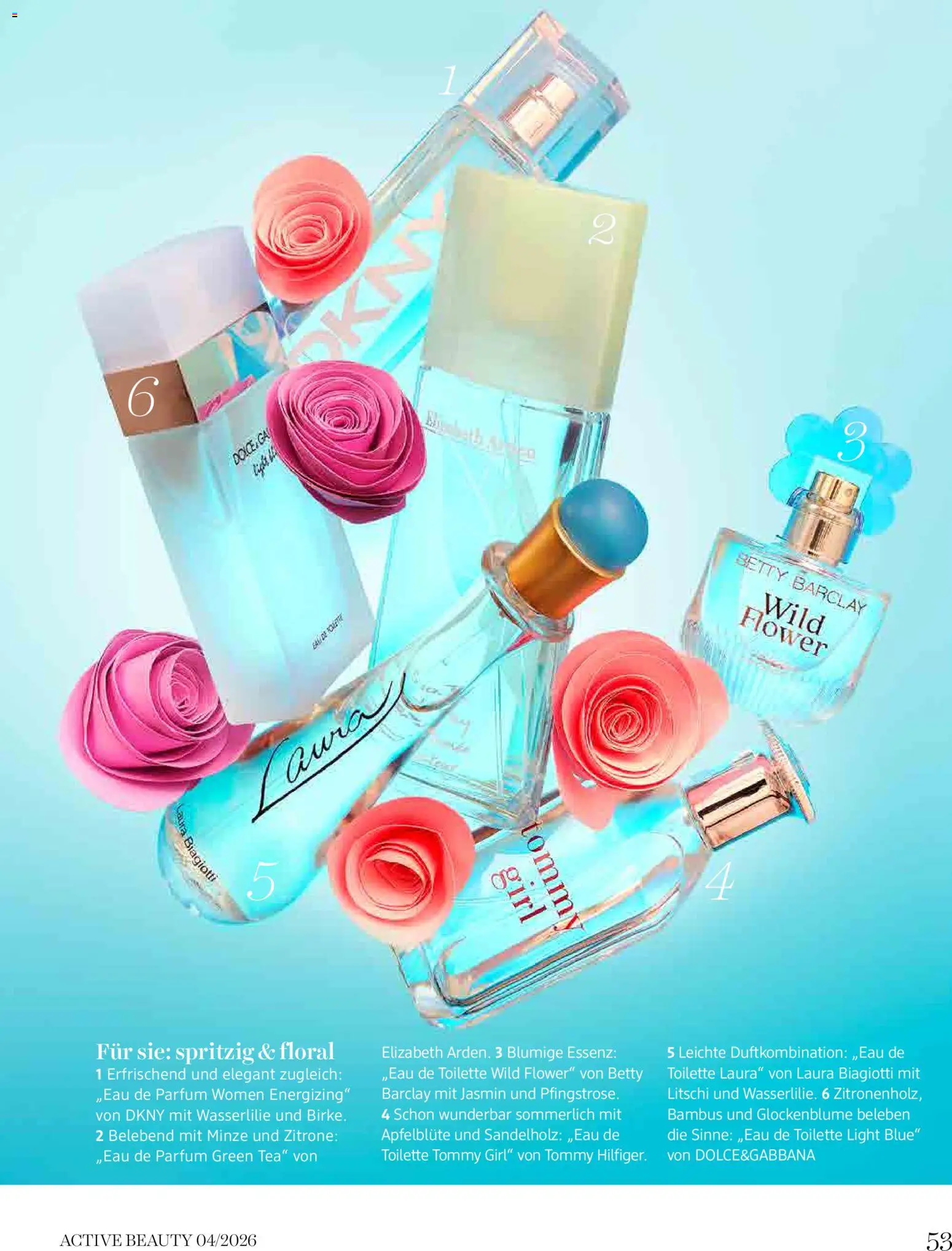 dm drogerie markt Active Beauty Magazin 04/2026 gültig ab 01.04.2026 | Seite: 53 | Produkte: Zitrone, Toilette, Parfüm