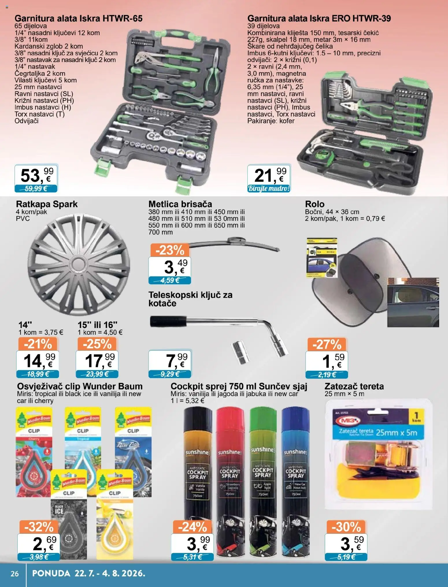 KTC katalog | vrijedi od 22.07.2026 | Stranica: 26 | Proizvodi: Miris, Škare, Metar, Jabuka