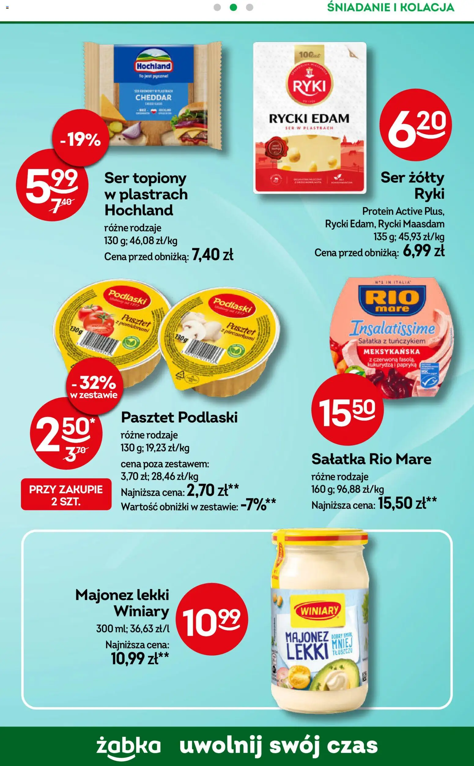 Żabka gazetka - Codzienne produkty od 03.06.2026 | Strona: 13 | Produkty: Ser żółty, Ser, Cheddar, Majonez