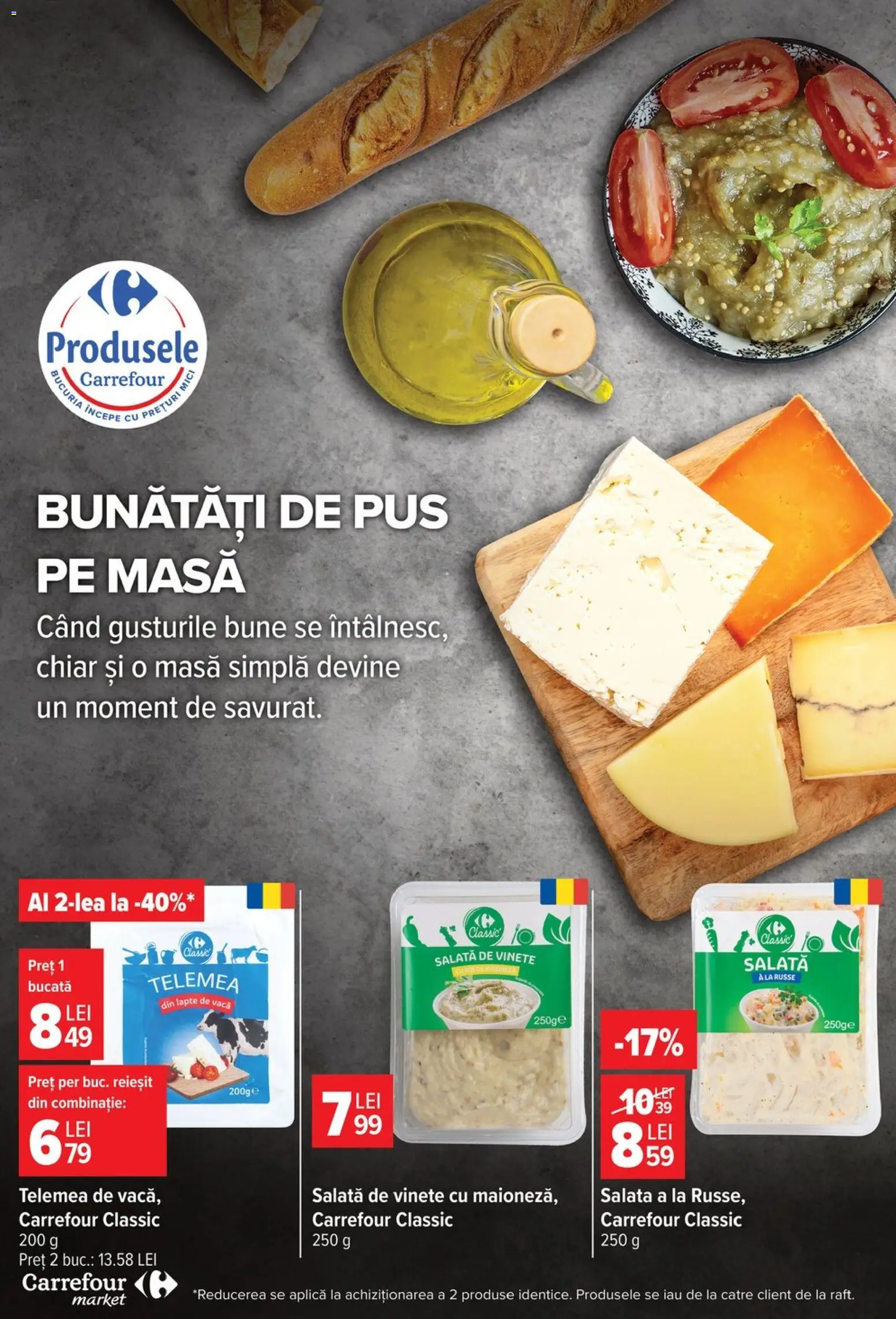 Noul catalog Carrefour – valabil de la 23.09.2026 | Pagină: 29 | Produse: Carrefour Classic, Aplică, Masă, Lapte