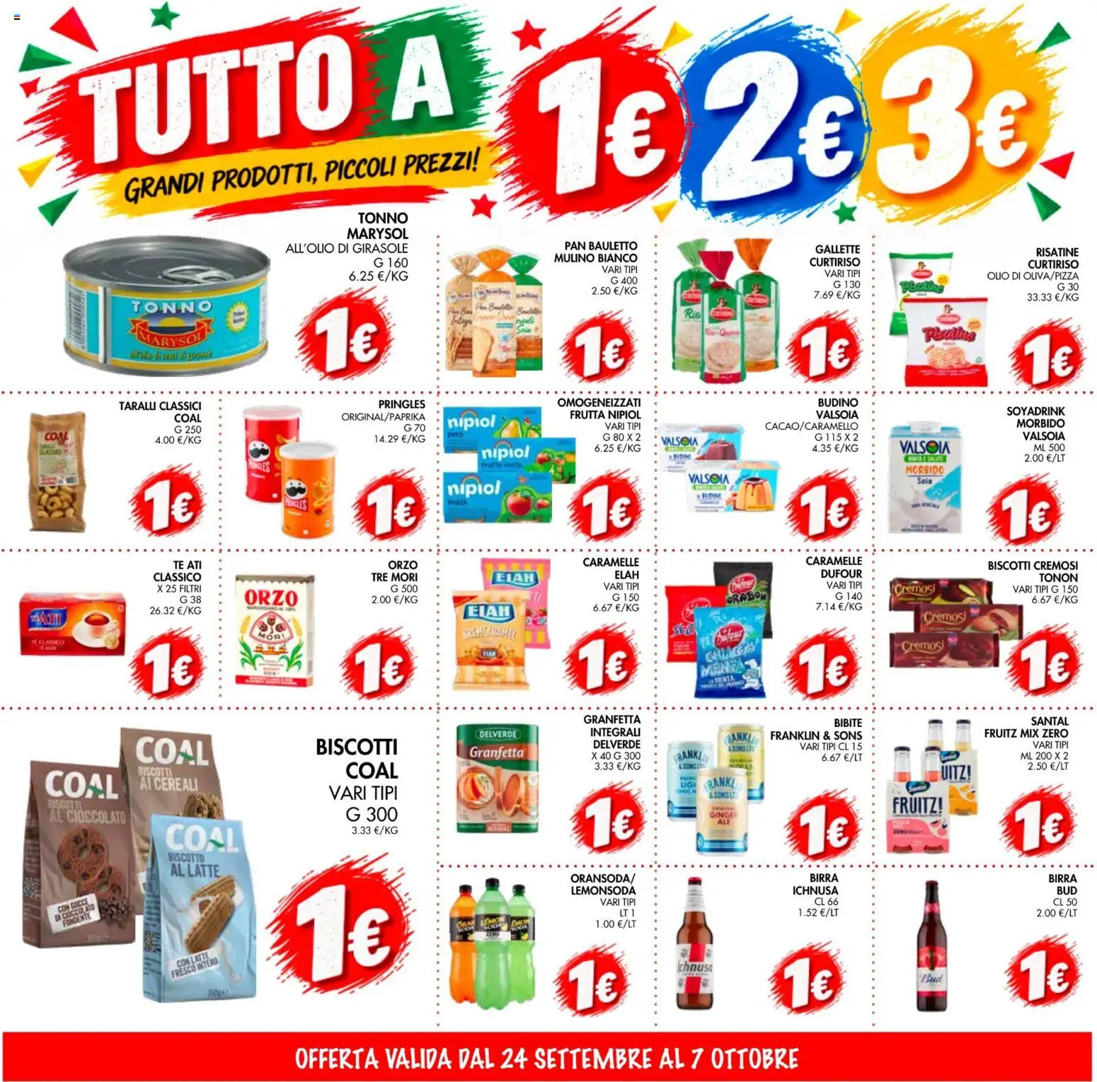 Volantino Coal del 24/09/2026 | Pagina: 3 | Prodotti: Biscotti, Latte, Olio, Pera