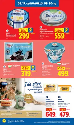 Pilos Camembert sajt, 120 g; 1 kg = 2492 Ft - amely érvényes a következő dátumtól: 2026.09.17. | Oldal: 10