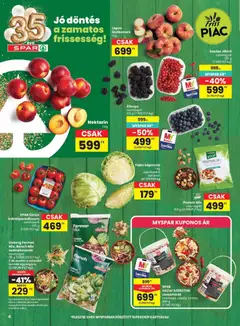 Spar akciós újság - amely érvényes a következő dátumtól: 2026.08.06. | Oldal: 4