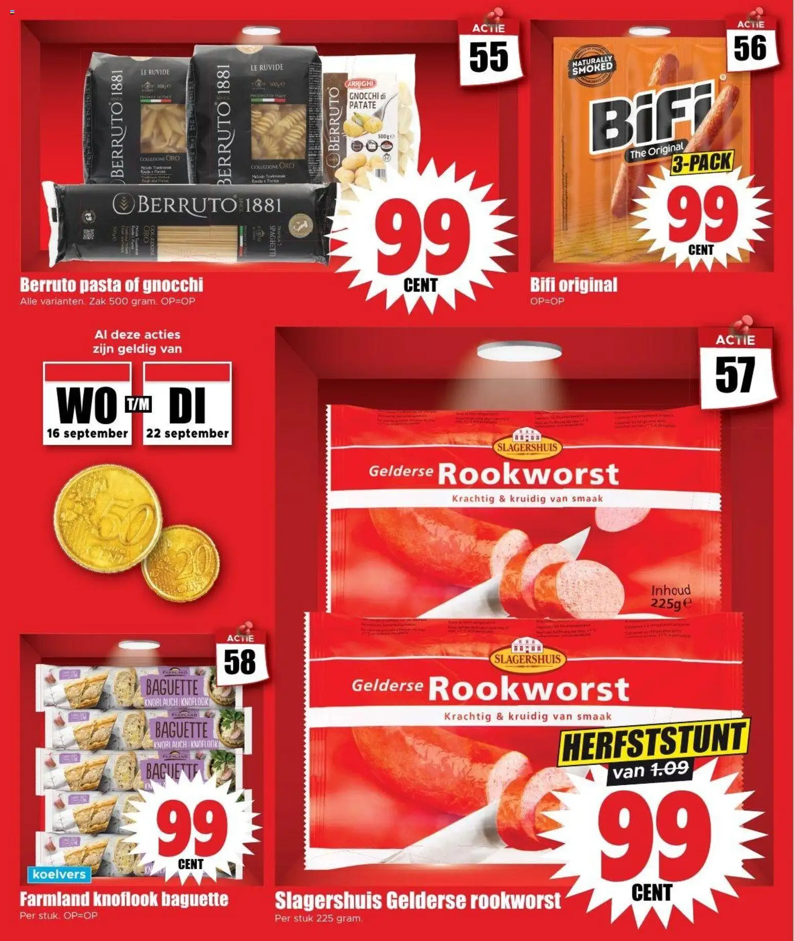{H1} | Pagina: 13 | Producten: Baguette, Pasta, Zak, Knoflook