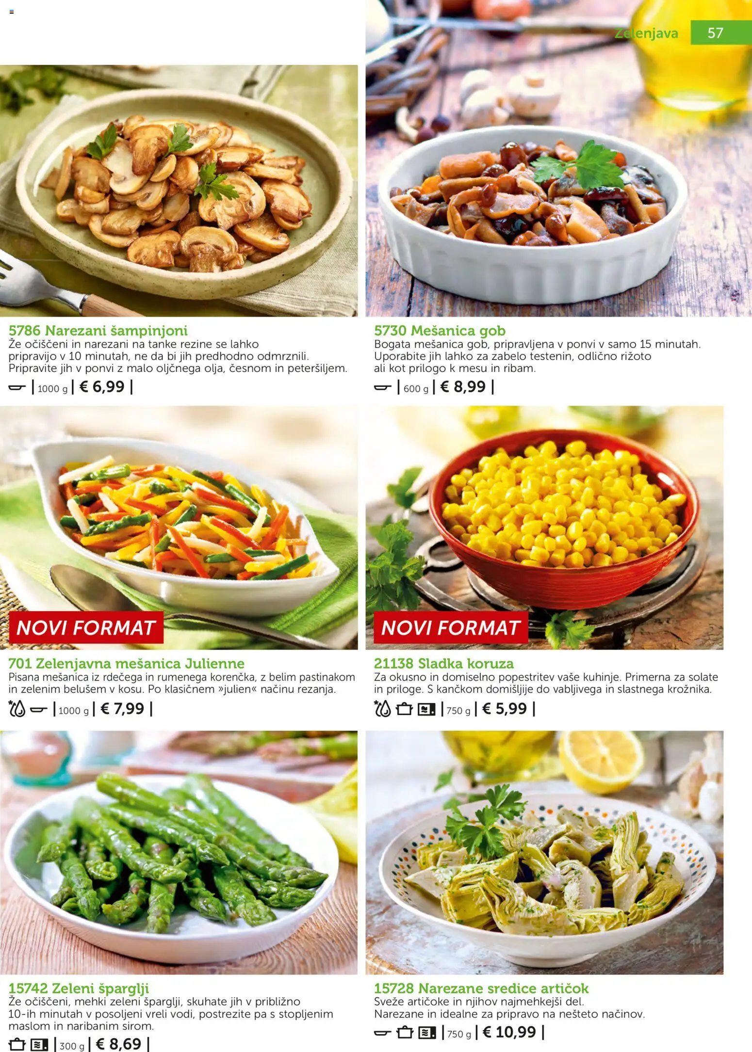 Novi Bofrost katalog ponudbe – veljaven od 04.03.2026 | Stran: 57 | Izdelki: Koruza
