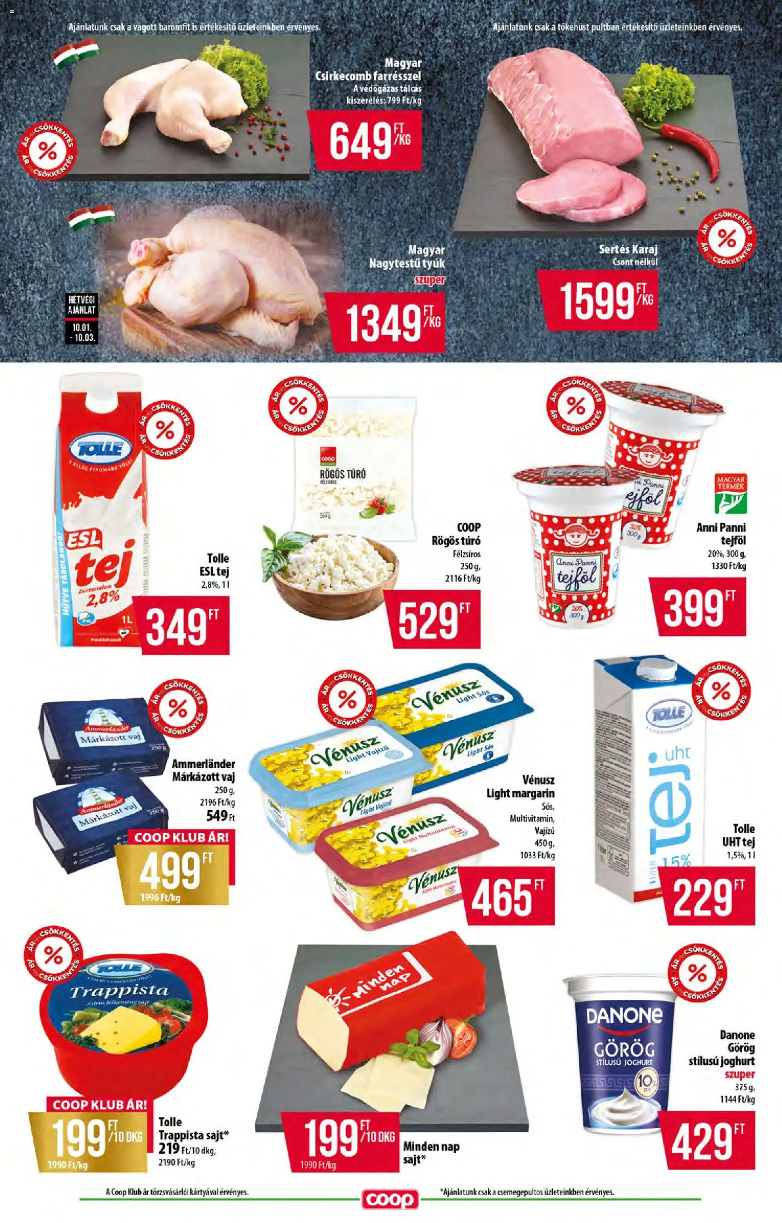 COOP akciós ujság - amely érvényes a következő dátumtól: 2026.10.01. | Oldal: 3 | Termékek: Rögös túró, Multivitamin, Túró, Csirkecomb
