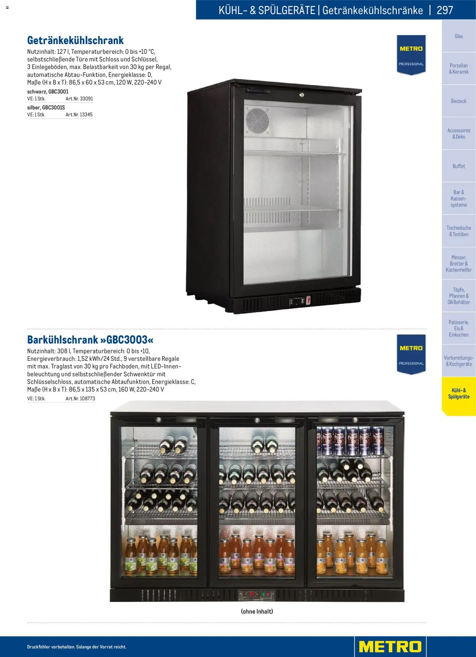 Metro angebote Gastro Non-Food Katalog gültig ab 01.01.2026 | Seite: 297 | Produkte: Eis