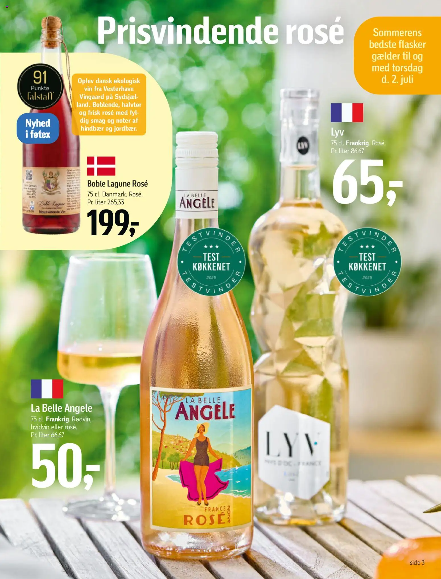 Føtex tilbudsavis – gyldig fra 29.05.2026 | Side: 3 | Produkter: Vin, Hindbær