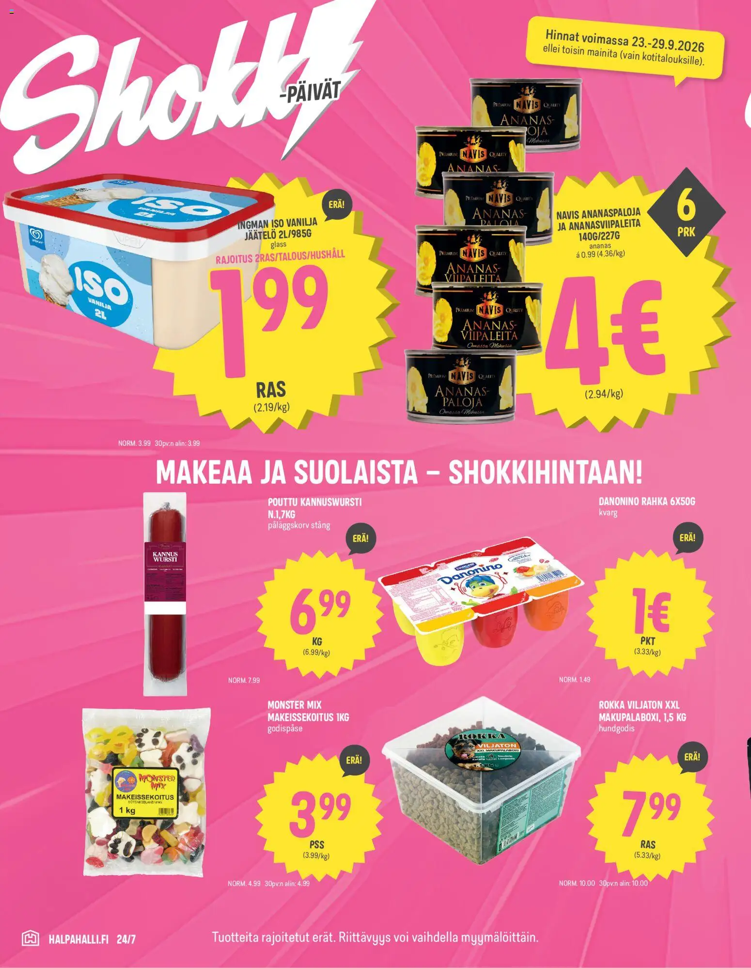 Halpa Halli tarjoukset – voimassa 23/09/2026 alkaen | Sivu: 6