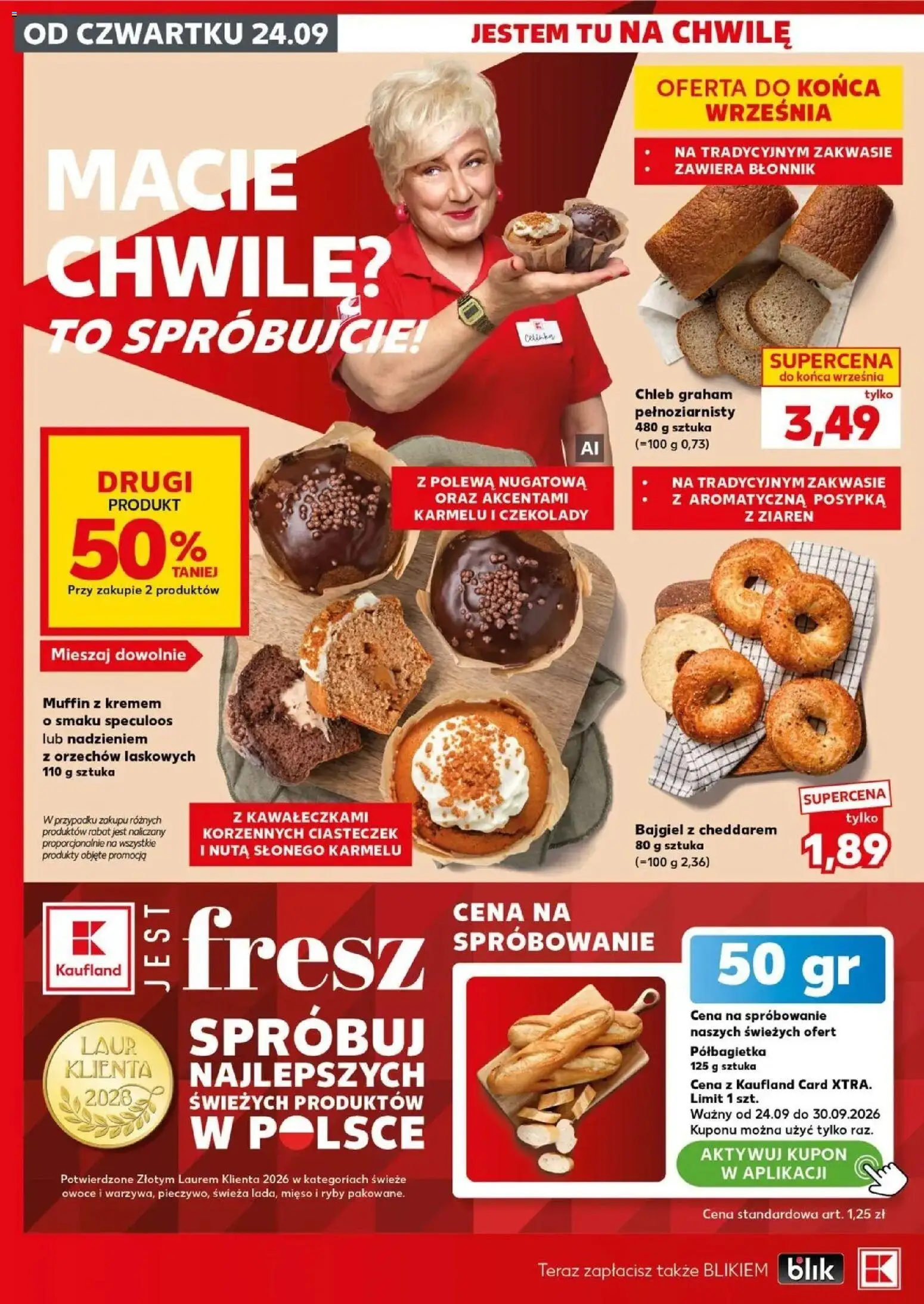 Kaufland gazetka - Super sobota od 26.09.2026 - od jutra PDF | Strona: 18 | Produkty: Czekolady, Błonnik, Ryby, Owoce