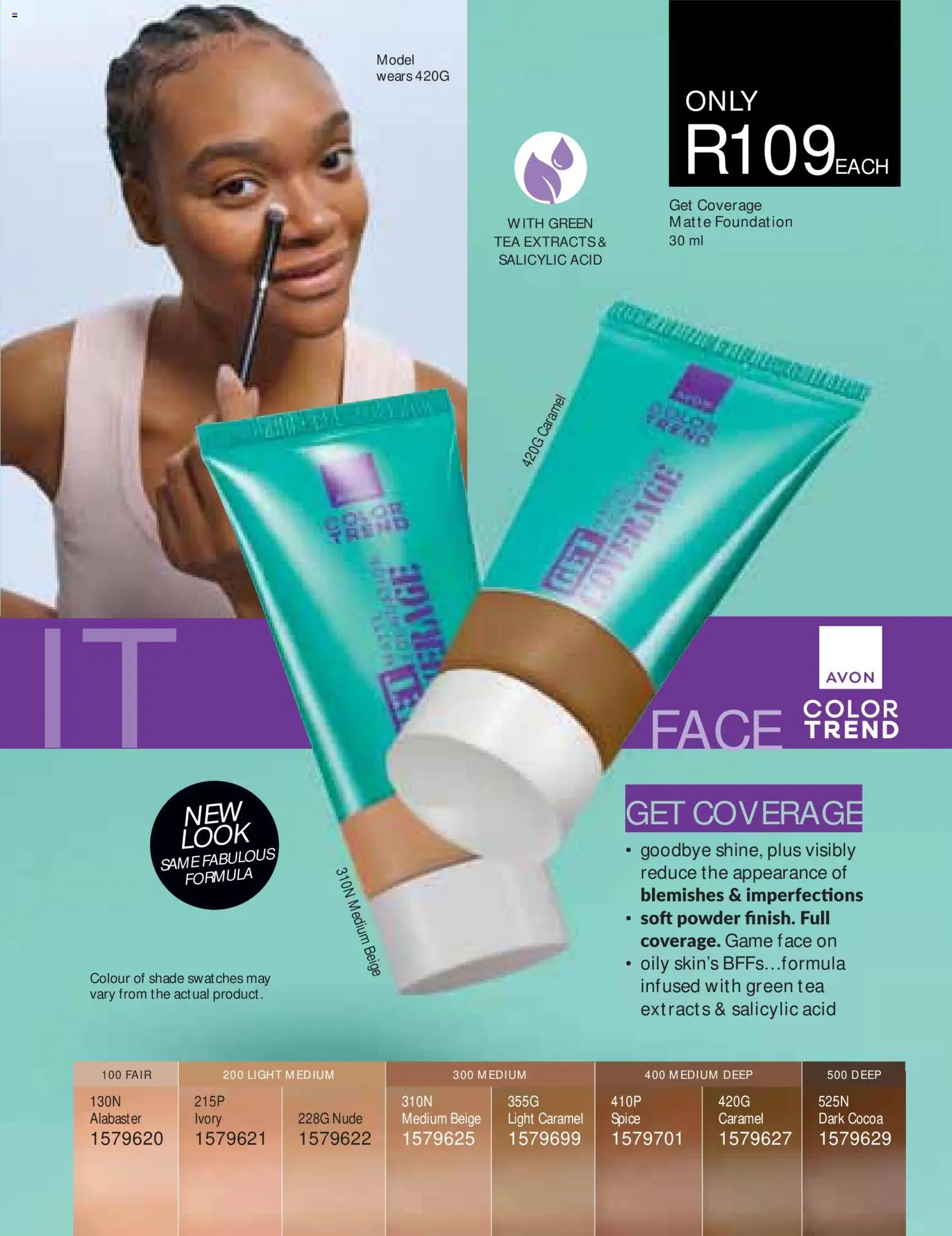 New Avon catalogue – valid from 01/08/2026 | Page: 55 | Products: Cocoa, Foundation, Tea, Caramel