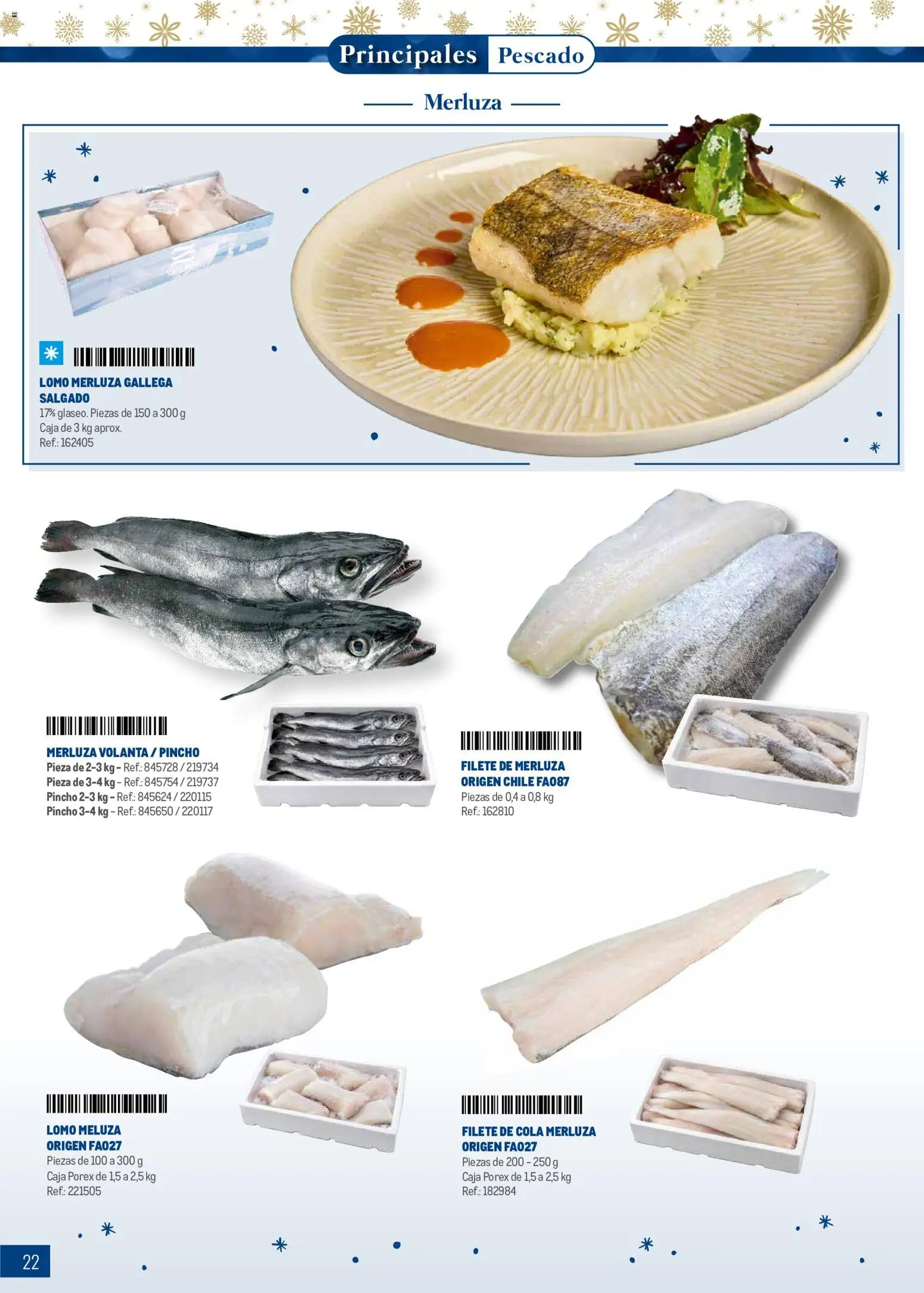 Makro Navidad │ válido desde el 08/10/2026 | Página: 22 | Productos: Lomo, Pescado, Filete, Caja