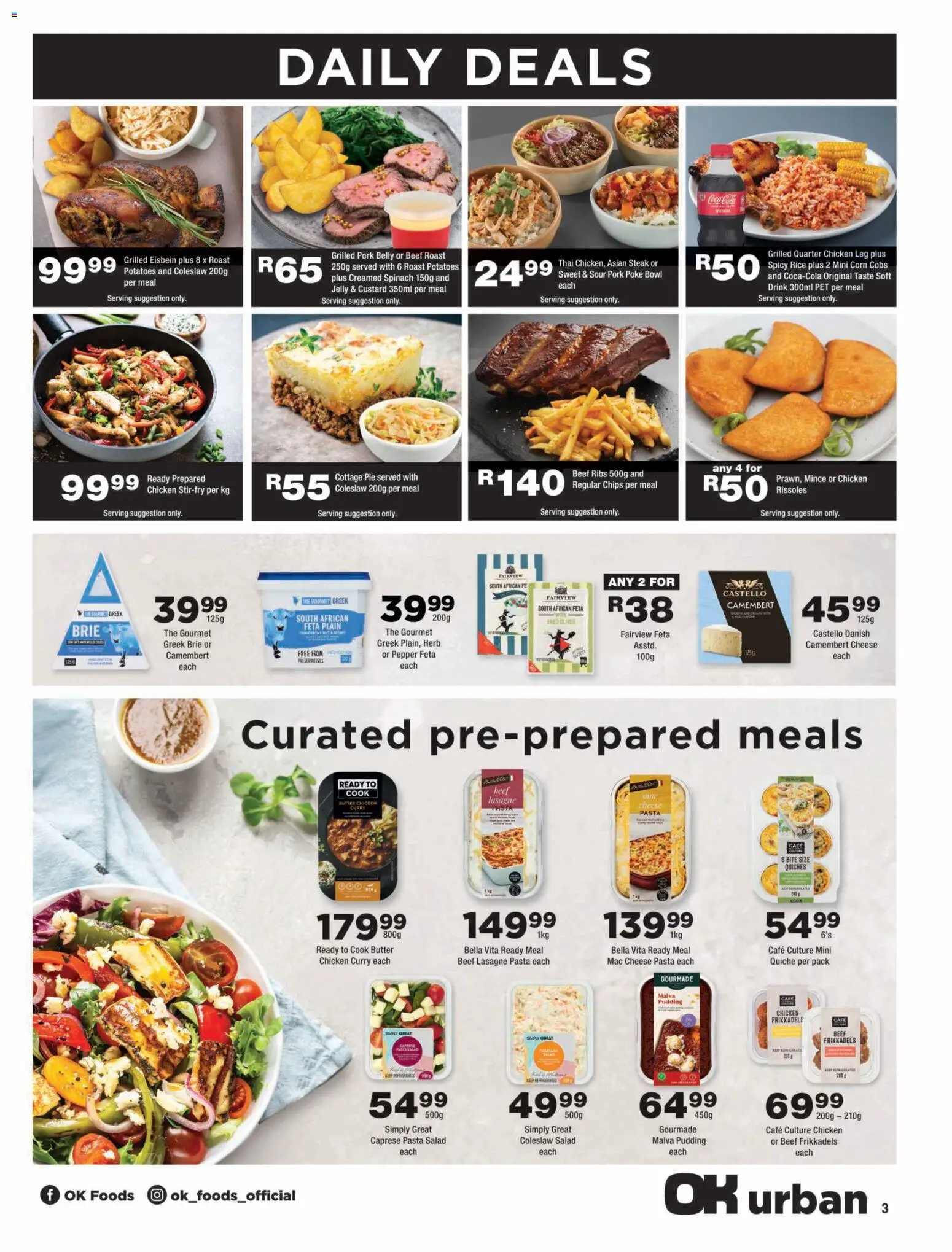New OK Foods catalogue – valid from 25/08/2026 | Page: 3 | Products: Butter, Beef roast, Rice, Pasta