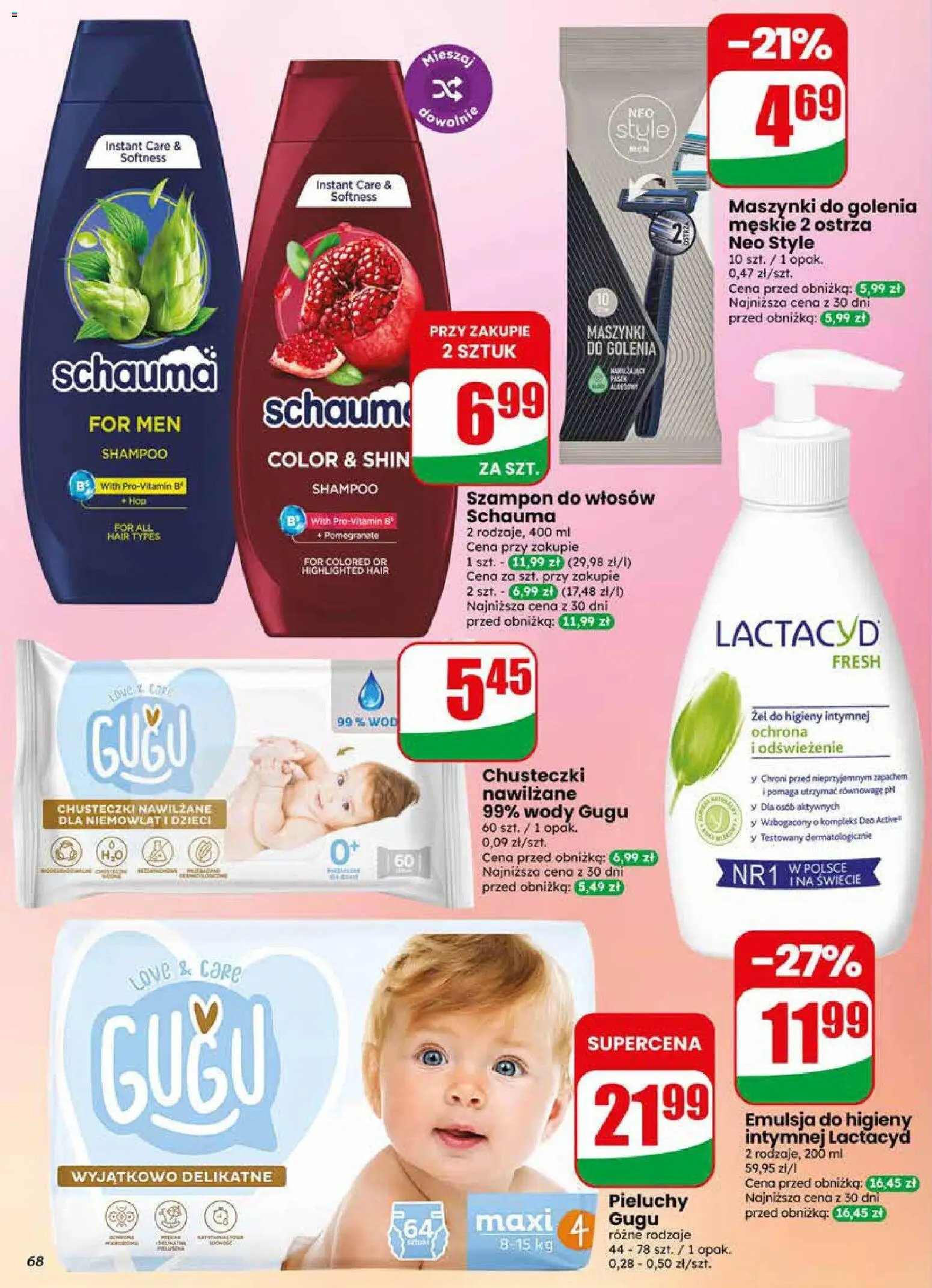 Dino gazetka od 27.05.2026 | Strona: 68 | Produkty: Maszynki do golenia, Szampon