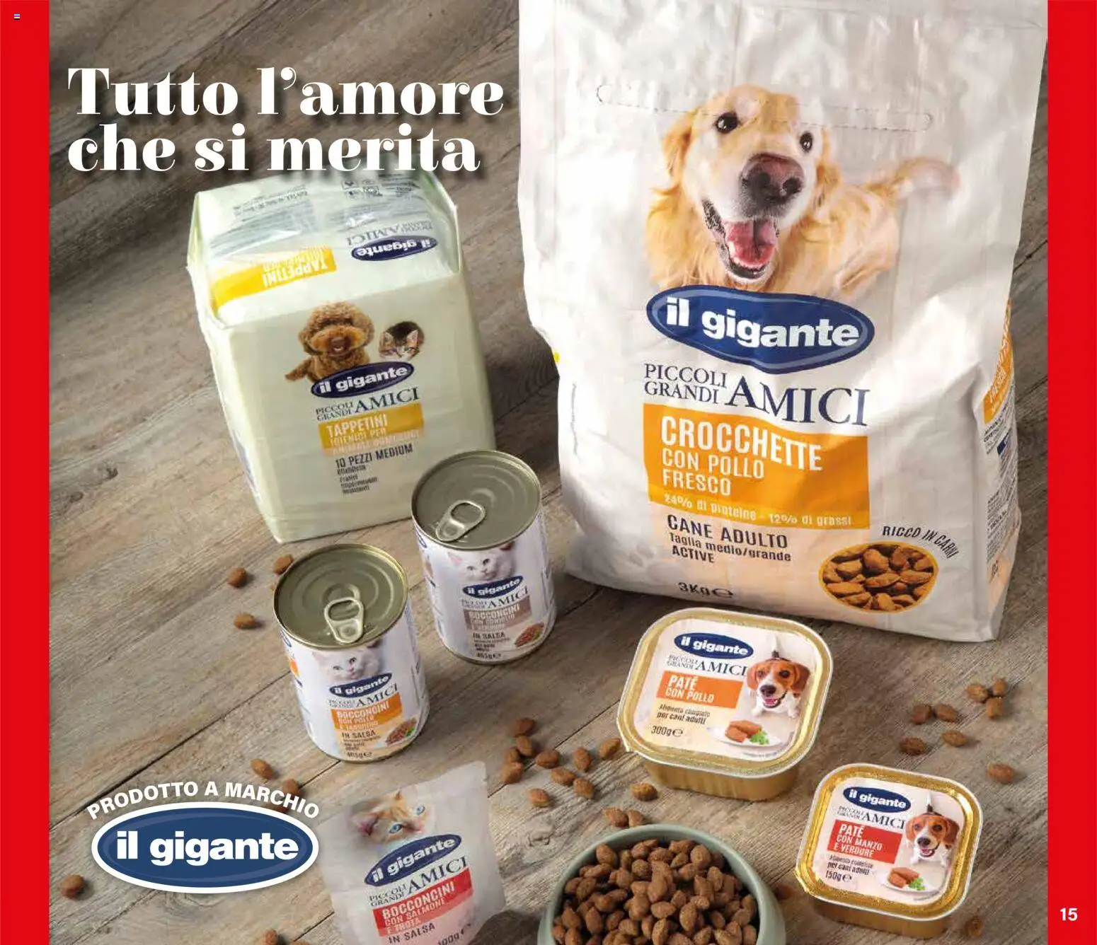 Volantino Il Gigante del 13/08/2026 | Pagina: 15 | Prodotti: Paté, Salmone, Manzo, Verdure