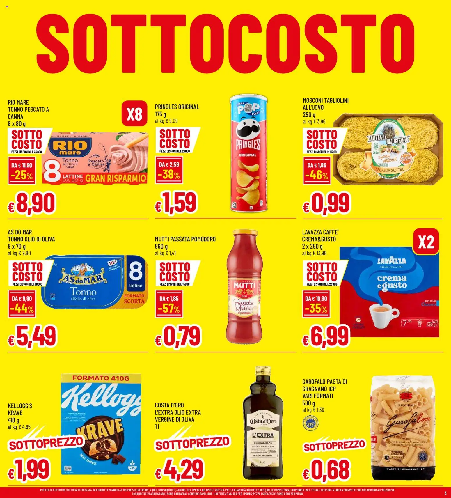 Volantino Galassia del 03/09/2026 | Pagina: 3 | Prodotti: Crema, Garofalo, Pomodoro, Mutti