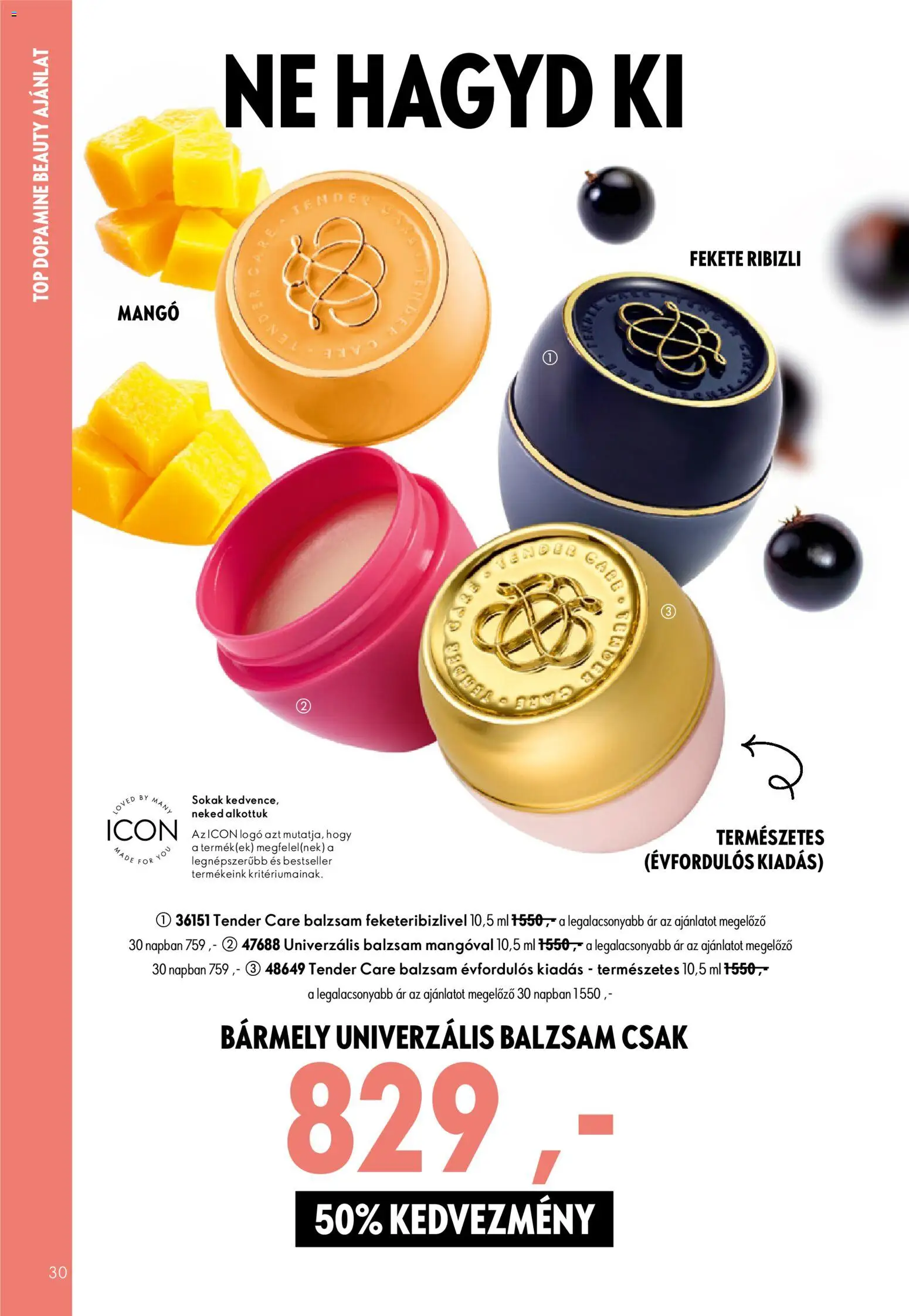 Oriflame akciós ujság - amely érvényes a következő dátumtól: 2026.07.29. | Oldal: 30