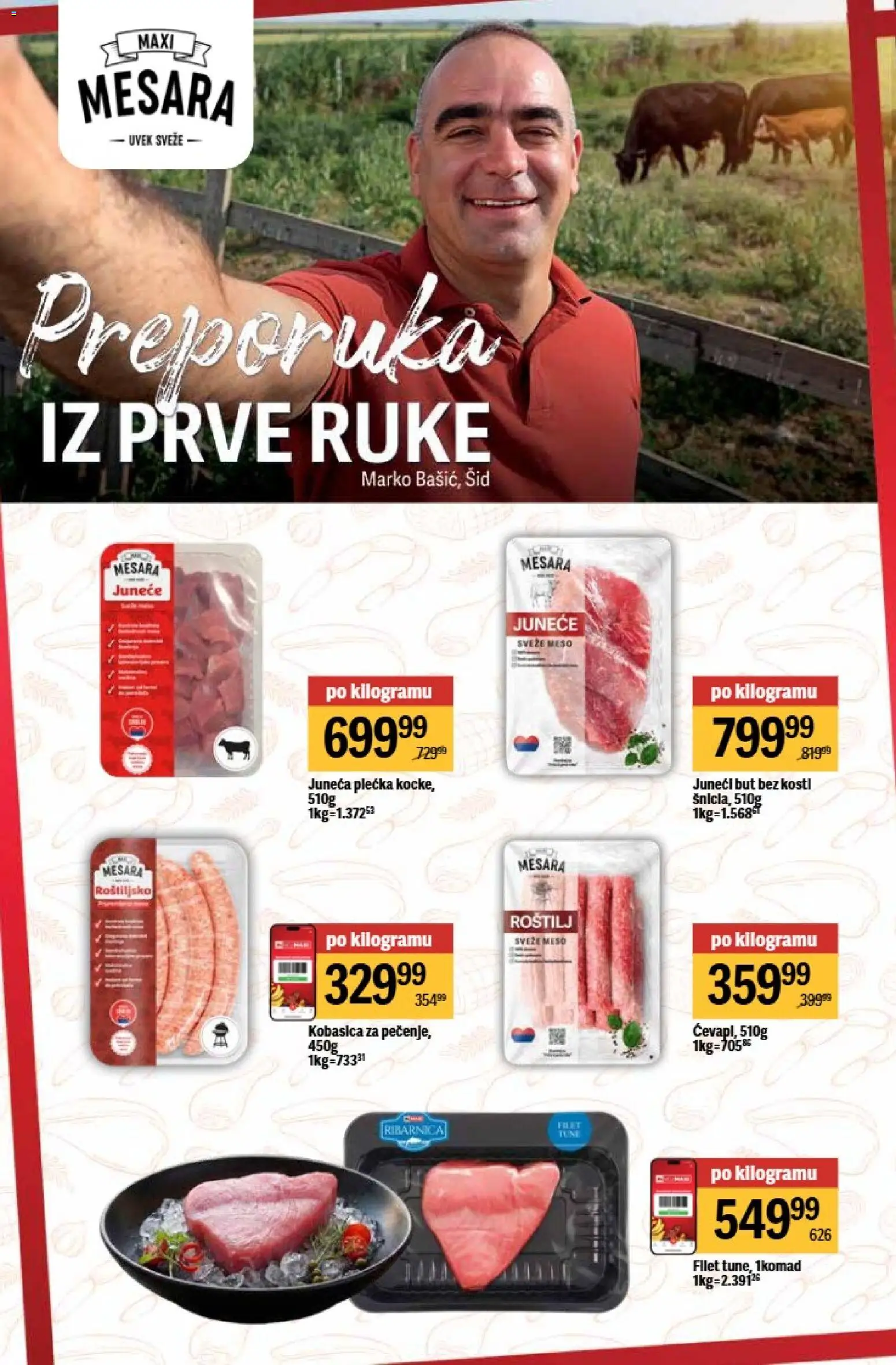 Maxi katalog - važi od 04.06.2026 | Strana: 8 | Proizvode: Juneći but, Kobasica, Roštilj