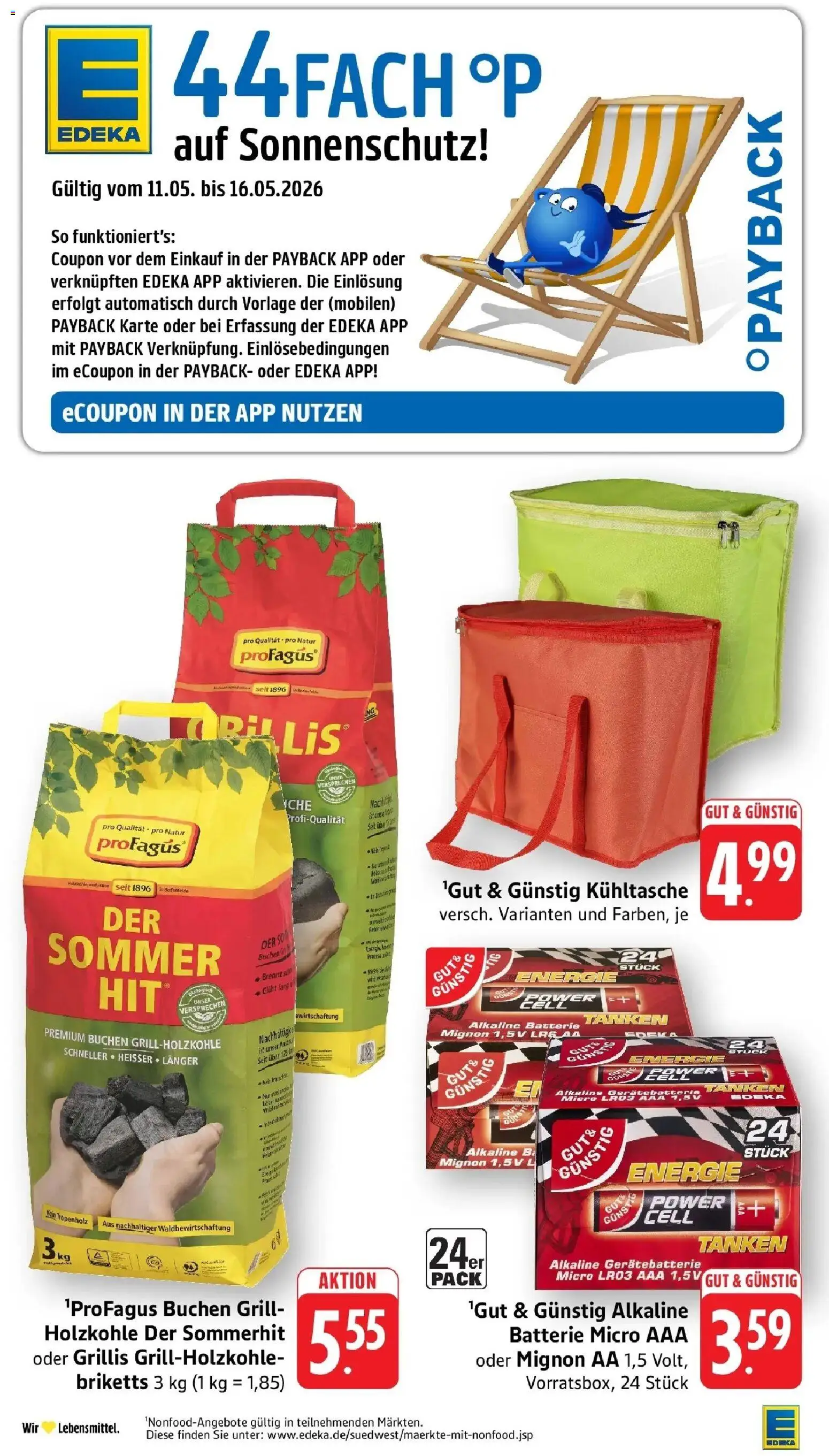 Edeka prospekt Weinstadt-Großheppach	 – gültig ab 10.05.2026 | Seite: 44 | Produkte: Grill, Batterie