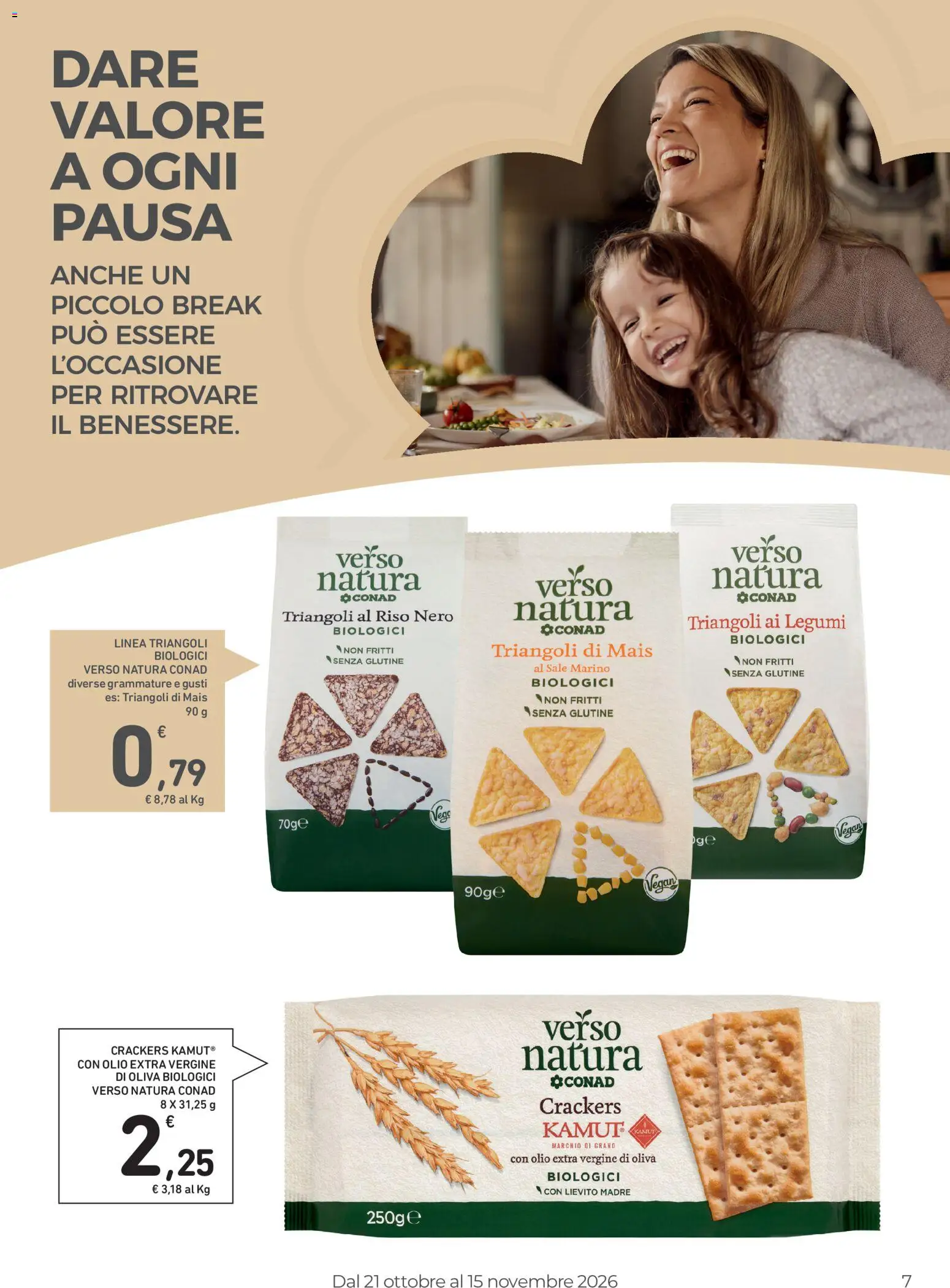 Volantino Spazio Conad del 21/10/2026 | Pagina: 7 | Prodotti: Riso, Olio, Mais, Lievito