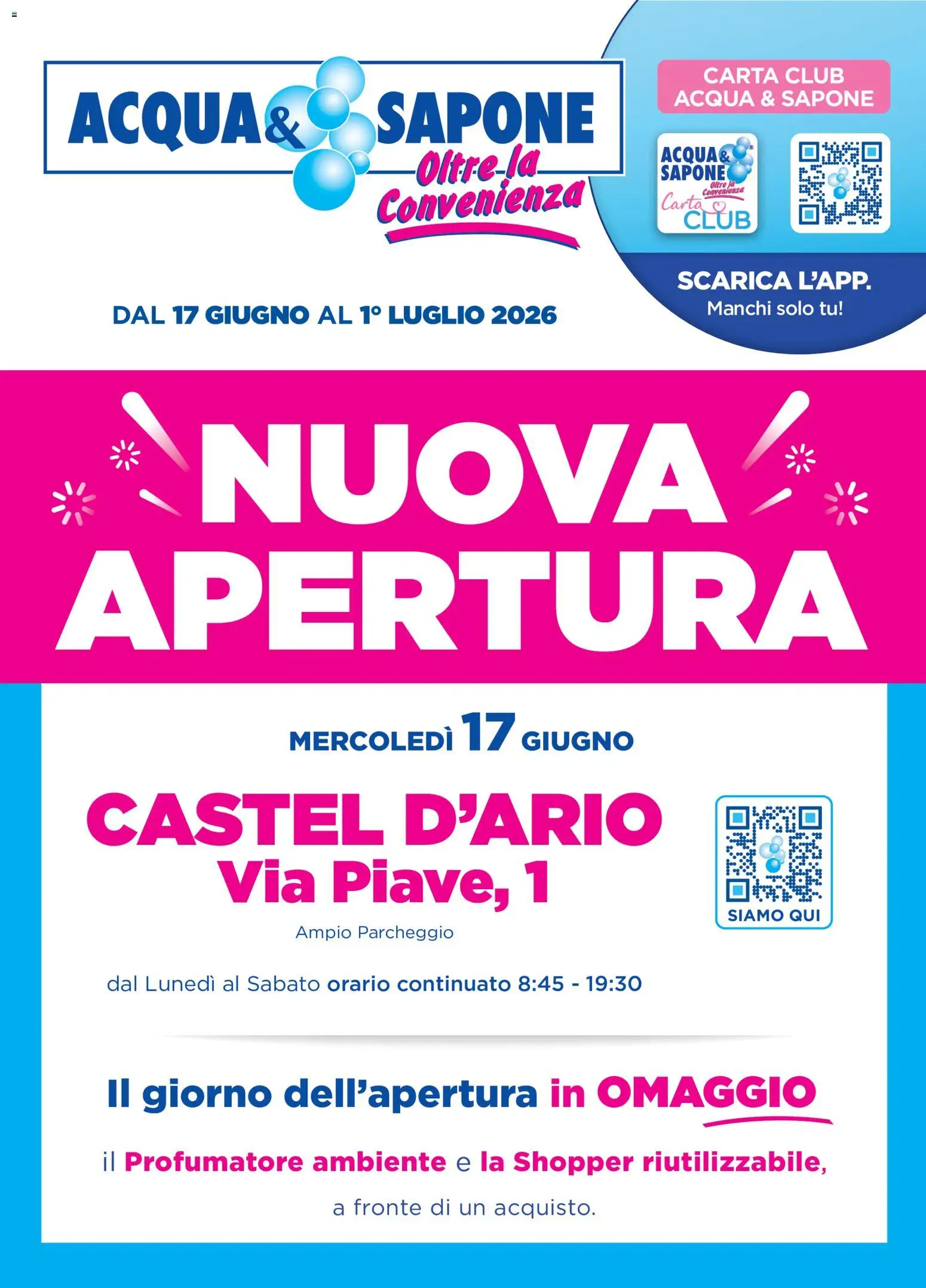 Volantino Acqua e Sapone del 17.06.2026 | Pagina: 1 | Prodotti: Sapone, Acqua