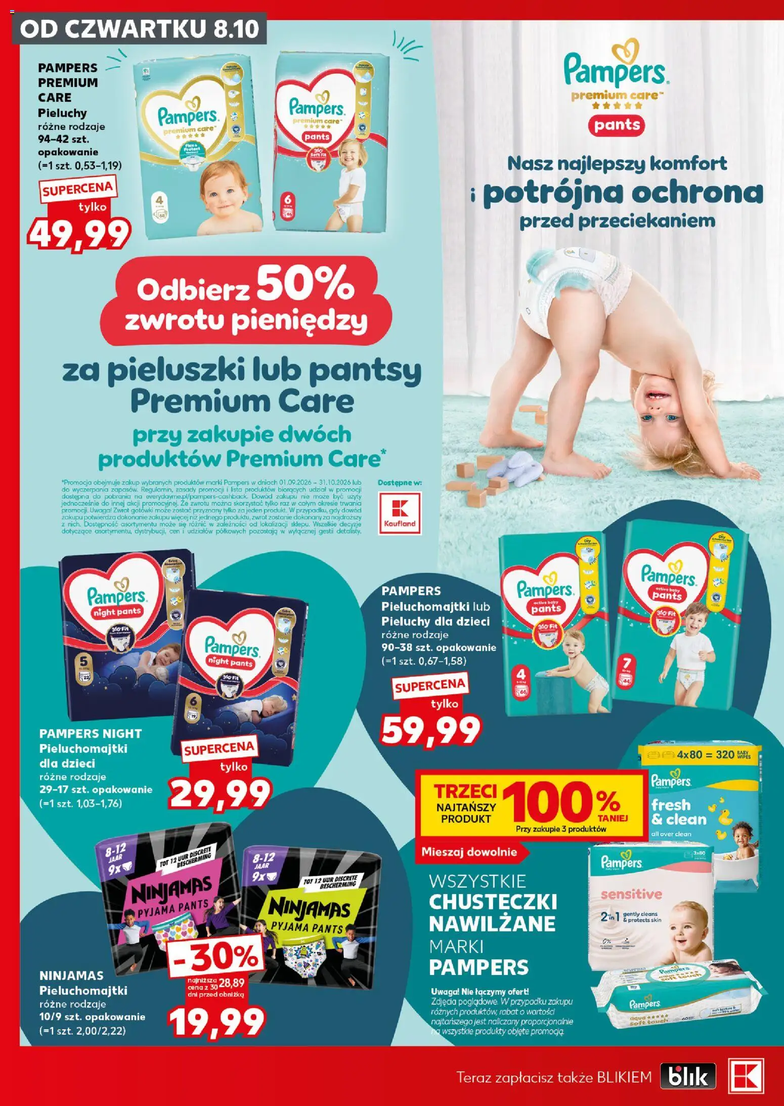 Kaufland Polsko leták - Mocny start od 12.10.2026 | Strana: 24 | Produkty: Pampers, Pampers 1, Pants