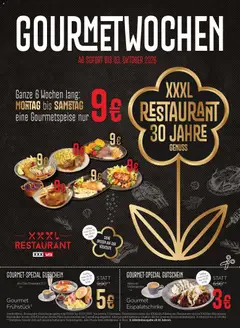 XXXLutz Gourmetwochen ab 01.09.2026 gültig
