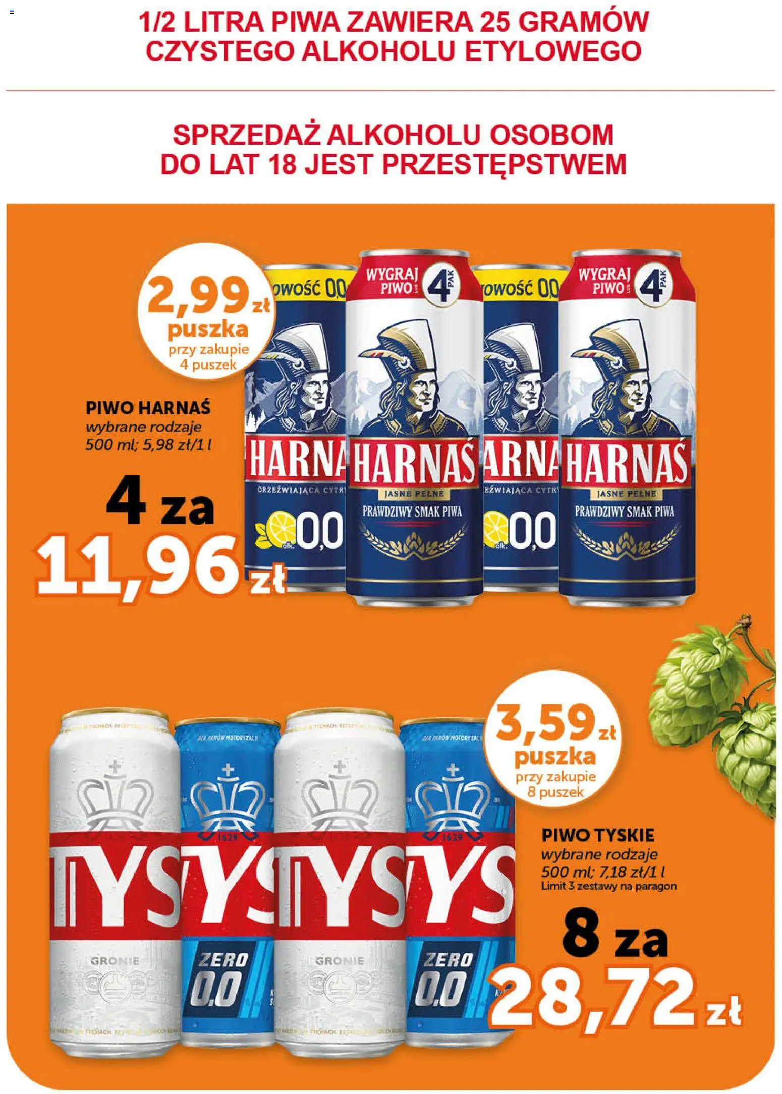 Euro Sklep gazetka - Market od 14.05.2026 | Strona: 12 | Produkty: Tyskie, Harnaś, Piwo