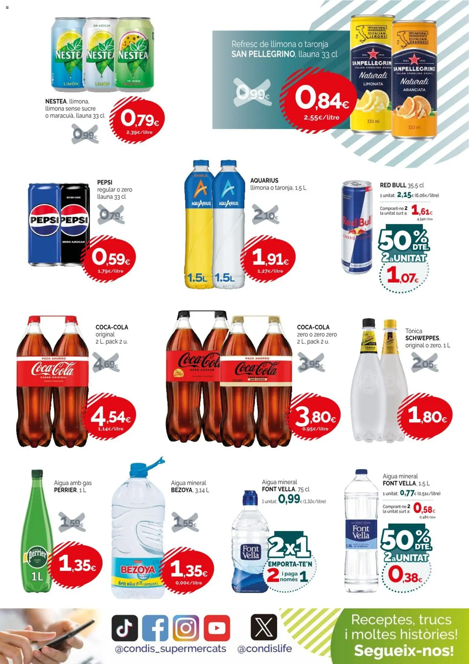 Condis folleto life │ válido desde el 15/07/2026 | Página: 17 | Productos: Té verde, Tónica, Limón, Pepsi