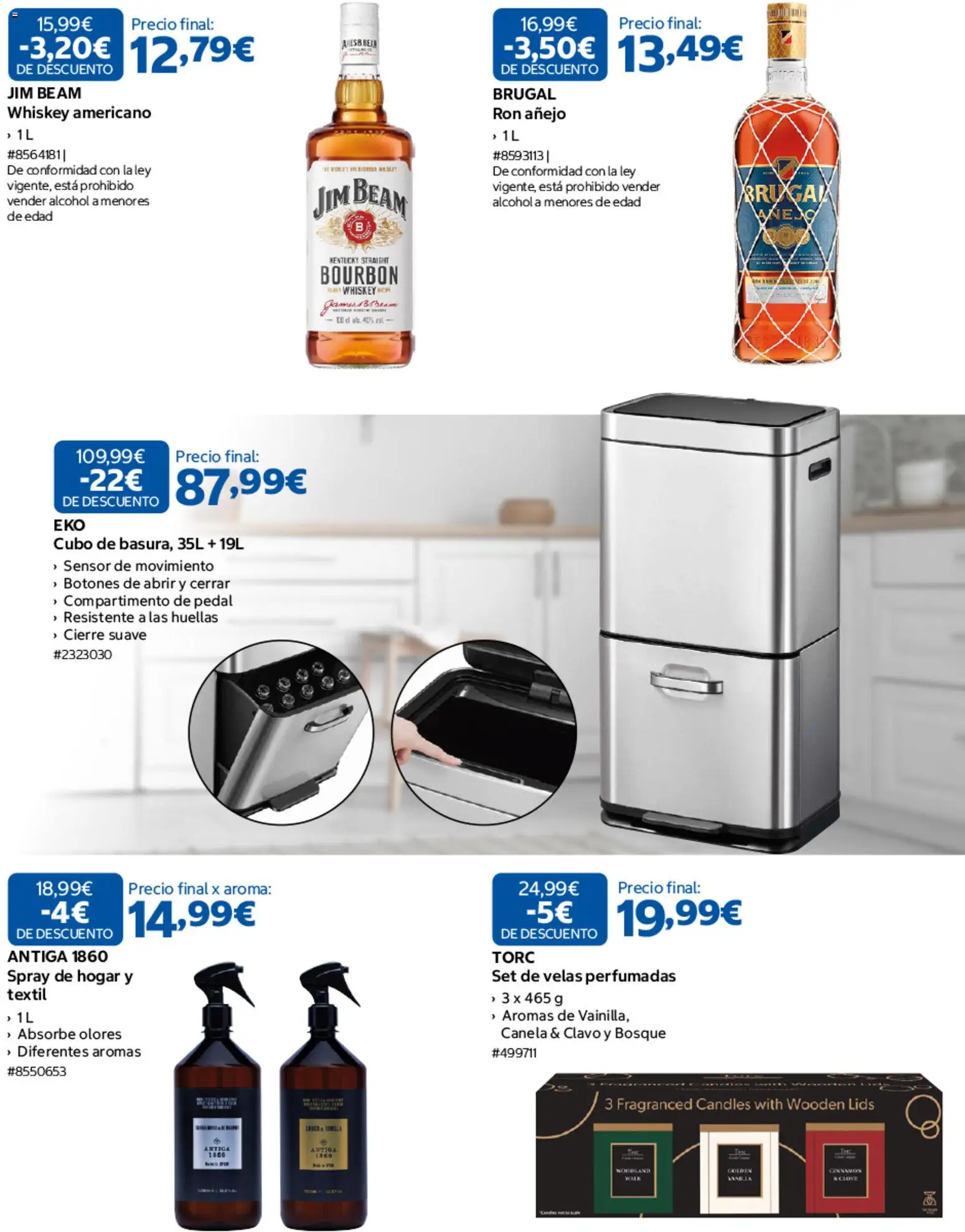 Costco catálogo Disfrute de estos descuentos │ válido desde el 17/09/2026 | Página: 5 | Productos: Ron, Ron añejo, Jim Beam, Velas