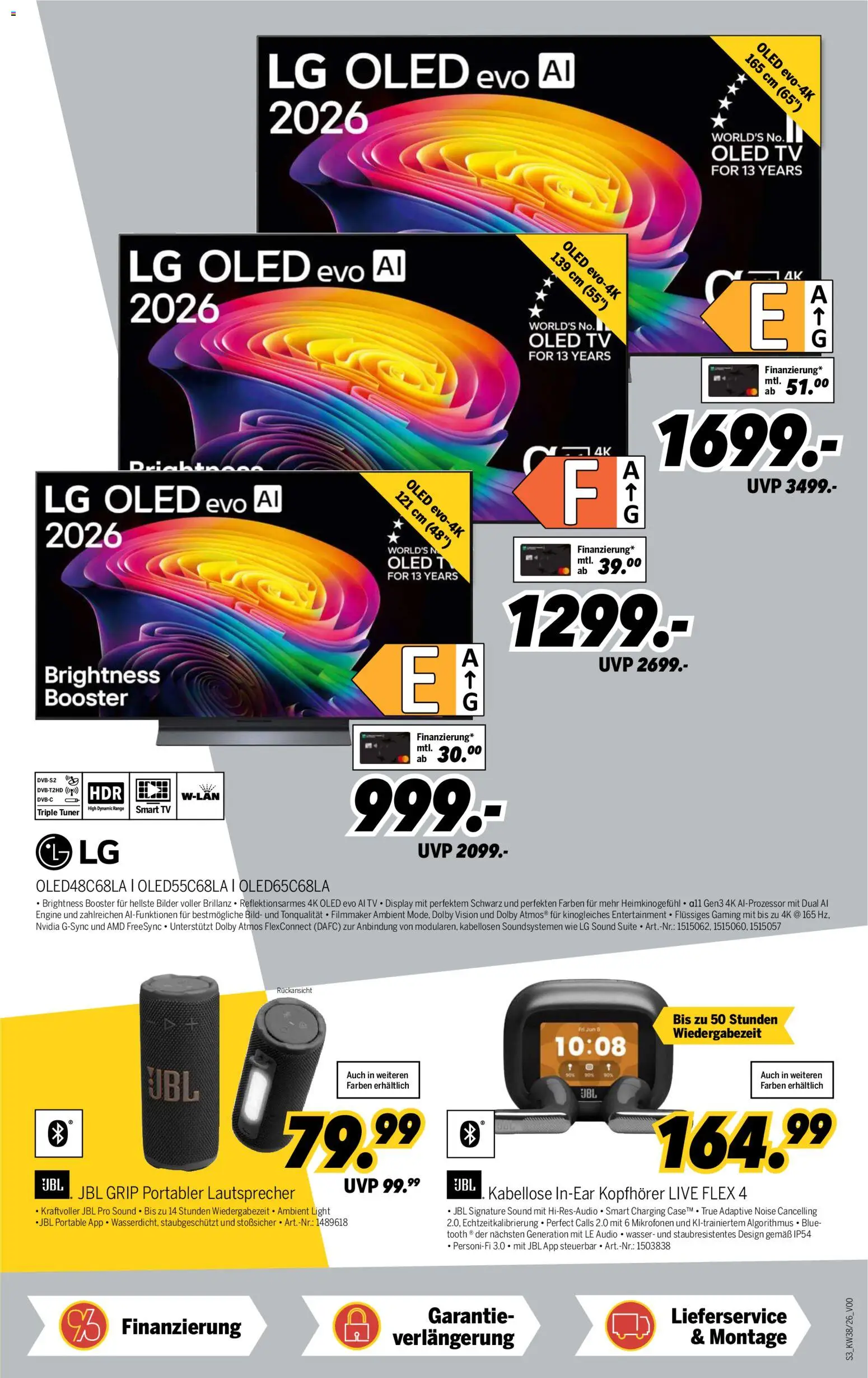 Medimax Prospekt – gültig ab 12.09.2026 | Seite: 3 | Produkte: LG, Lautsprecher, Bilder, TV