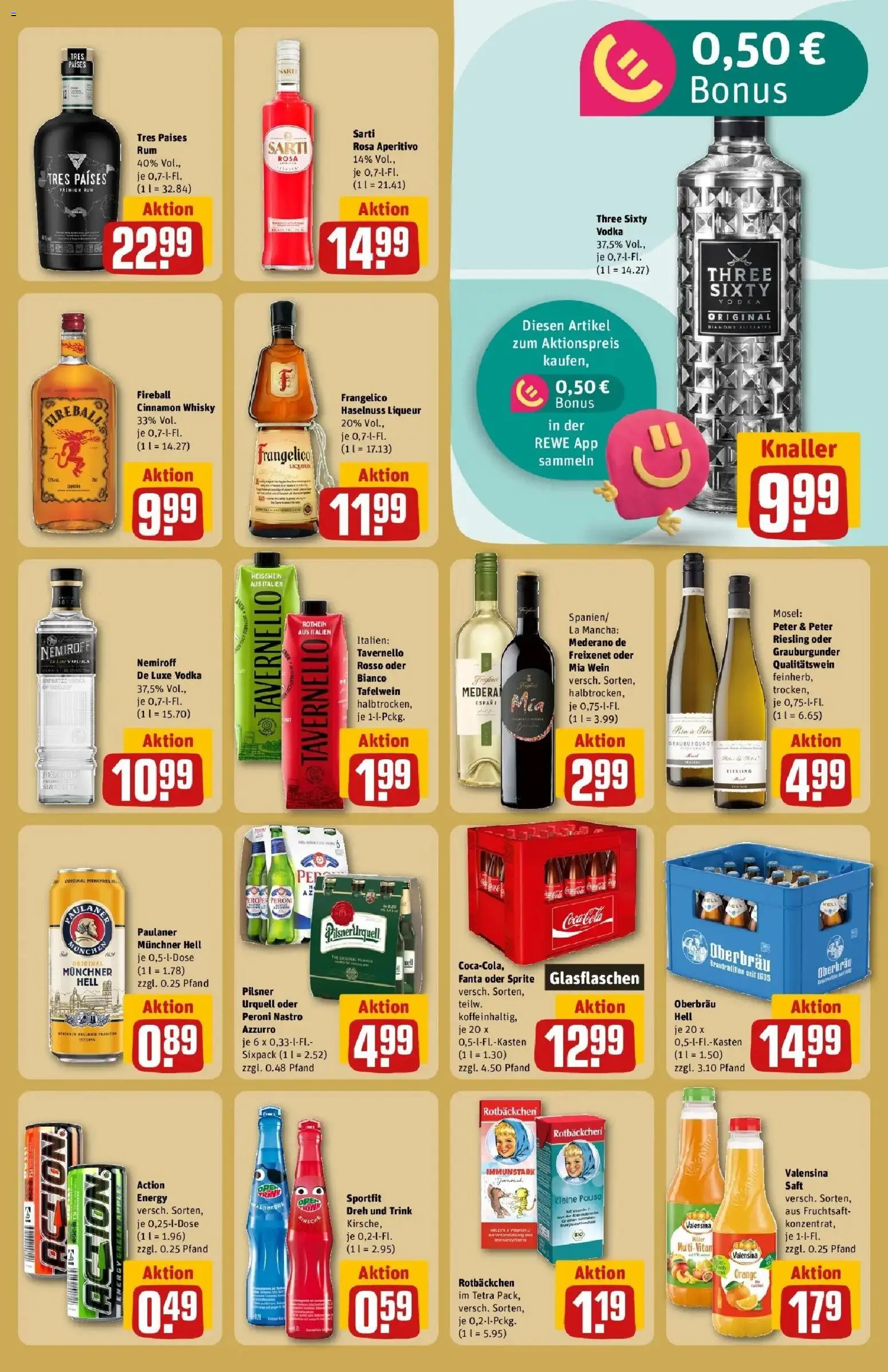 REWE Prospekt ab 10.08.2026 zum Blättern » Angebote | Seite: 19 | Produkte: Whisky, Fanta, Energy, Wein