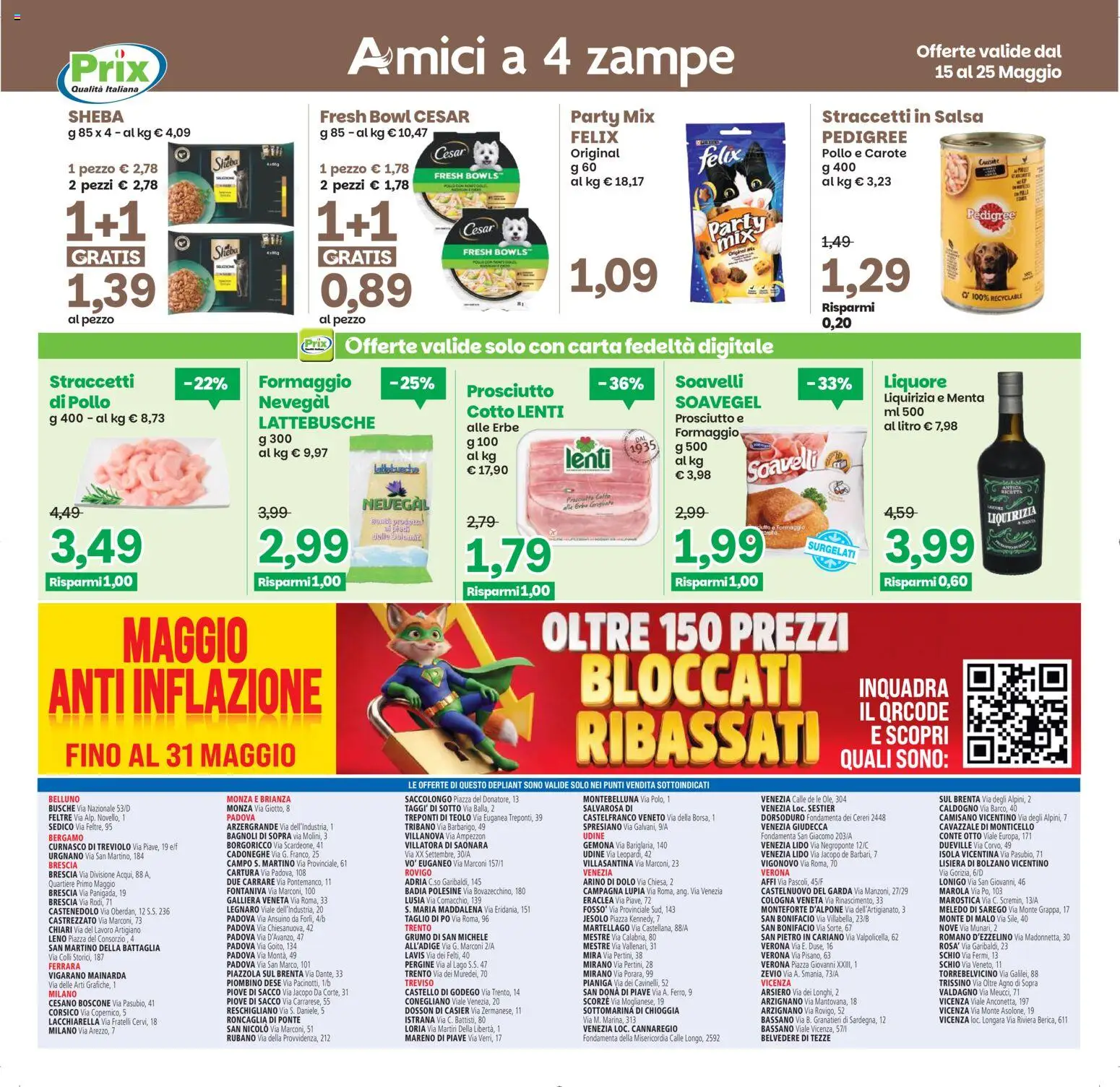 Volantino Prix del 15.05.2026 | Pagina: 22 | Prodotti: Pollo, Carote, Menta, Liquore