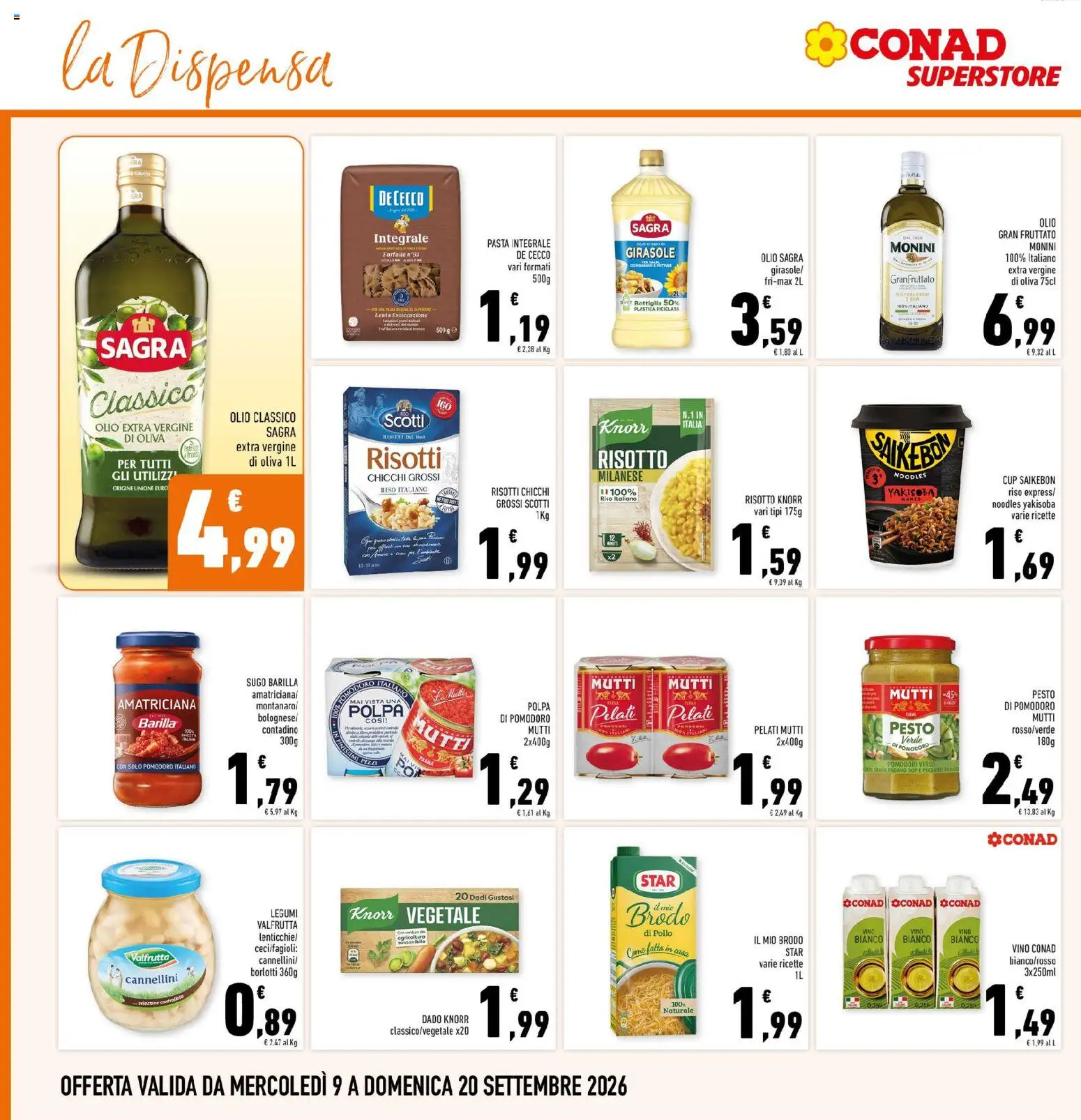 Volantino Conad del 09/09/2026 | Pagina: 18