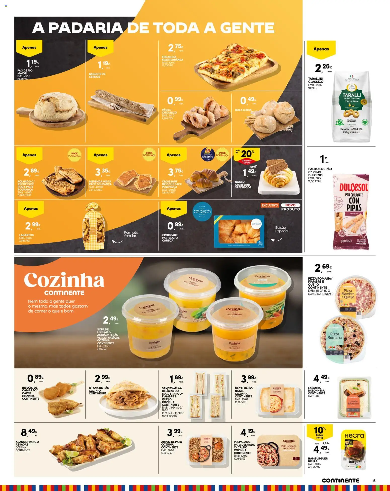 Continente Madeira folheto │ válido de 22/09/2026 | Página: 5 | Produtos: Fiambre, Croissant, Queijo, Arroz