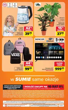 Pogląd oferty "Carrefour gazetka - Ostatnie sztuki i letnie hity" - ważna od 27.07.2026 | Strona: 16 | Produkty: Karta, Plecak, Czajnik, Doniczka