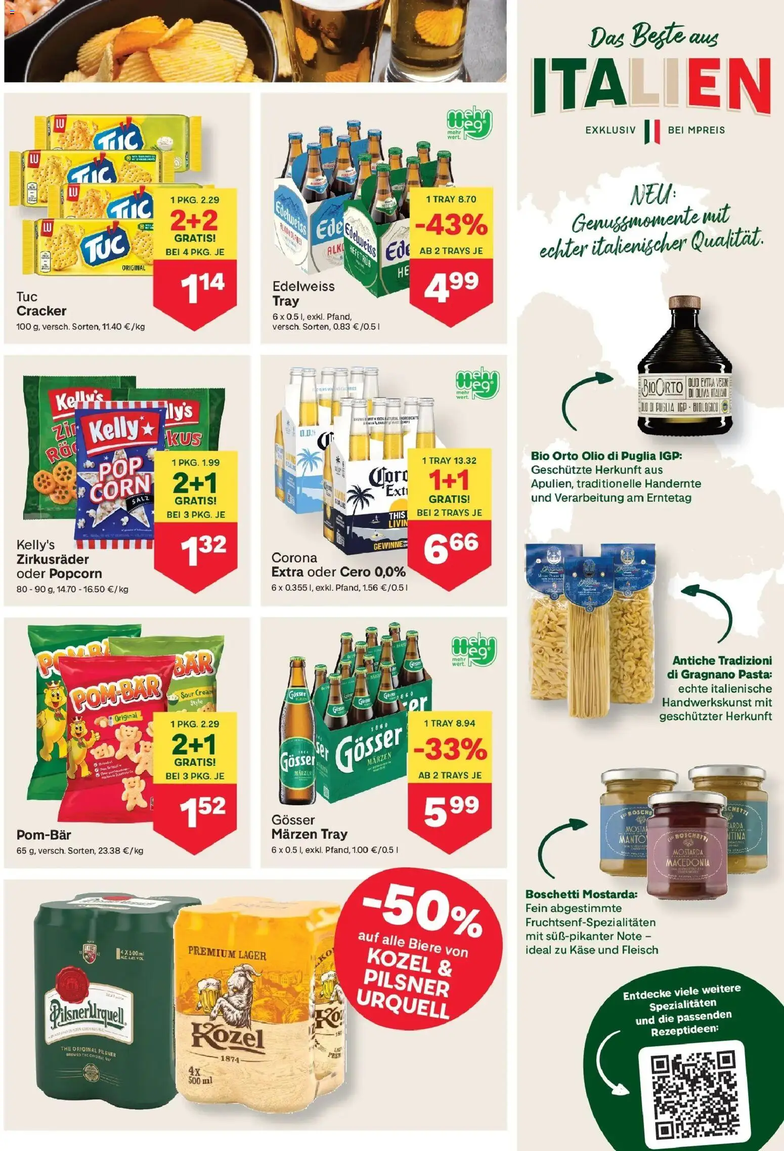 MPREIS Steyr von 13.08.2026 - Aktuelle Angebote | Seite: 9 | Produkte: Pasta, Salz, Käse, Cracker
