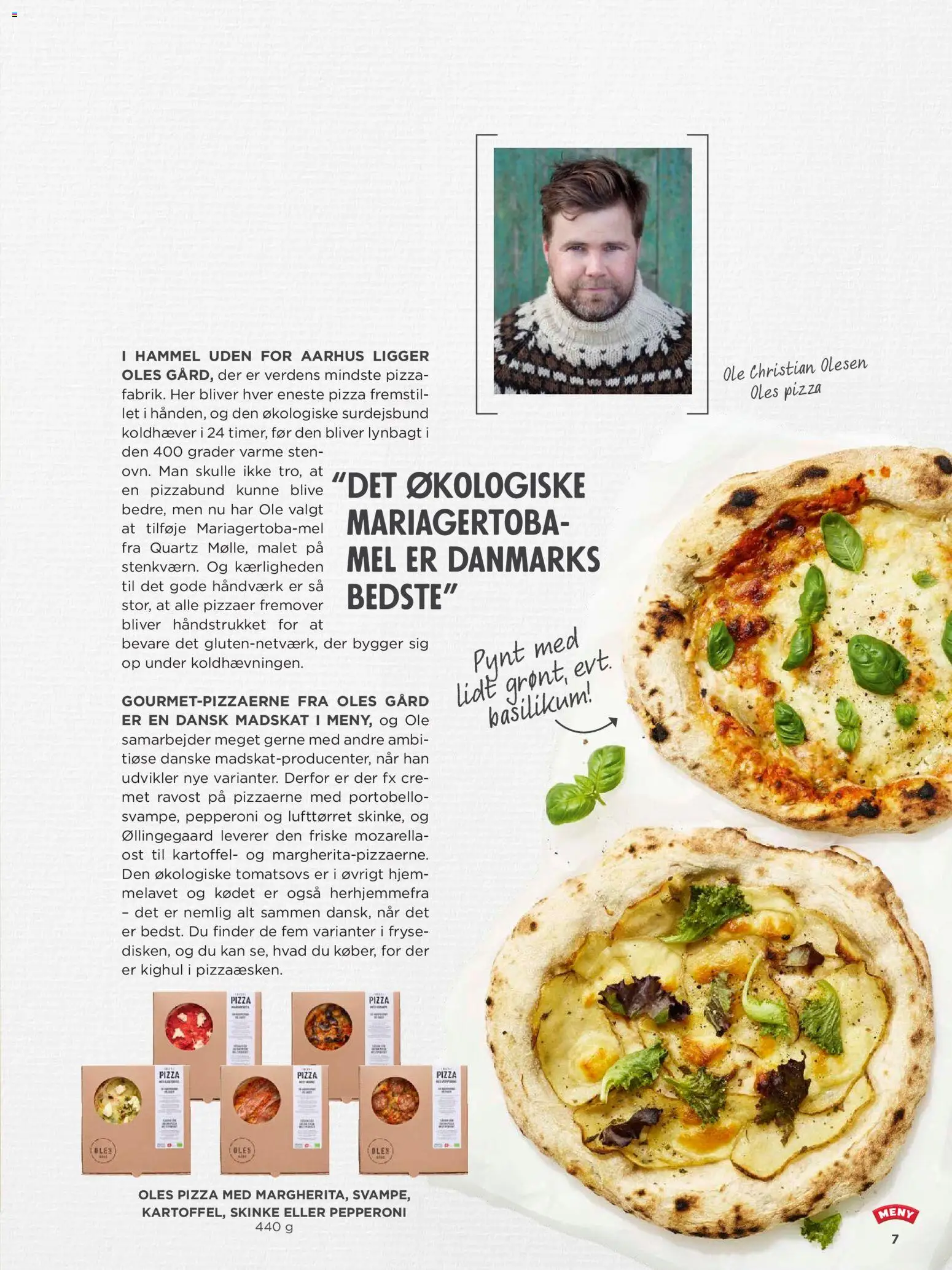 Meny tilbudsavis – gyldig fra 01.02.2026 | Side: 7 | Produkter: Skinke, Pizza, Mel, Basilikum