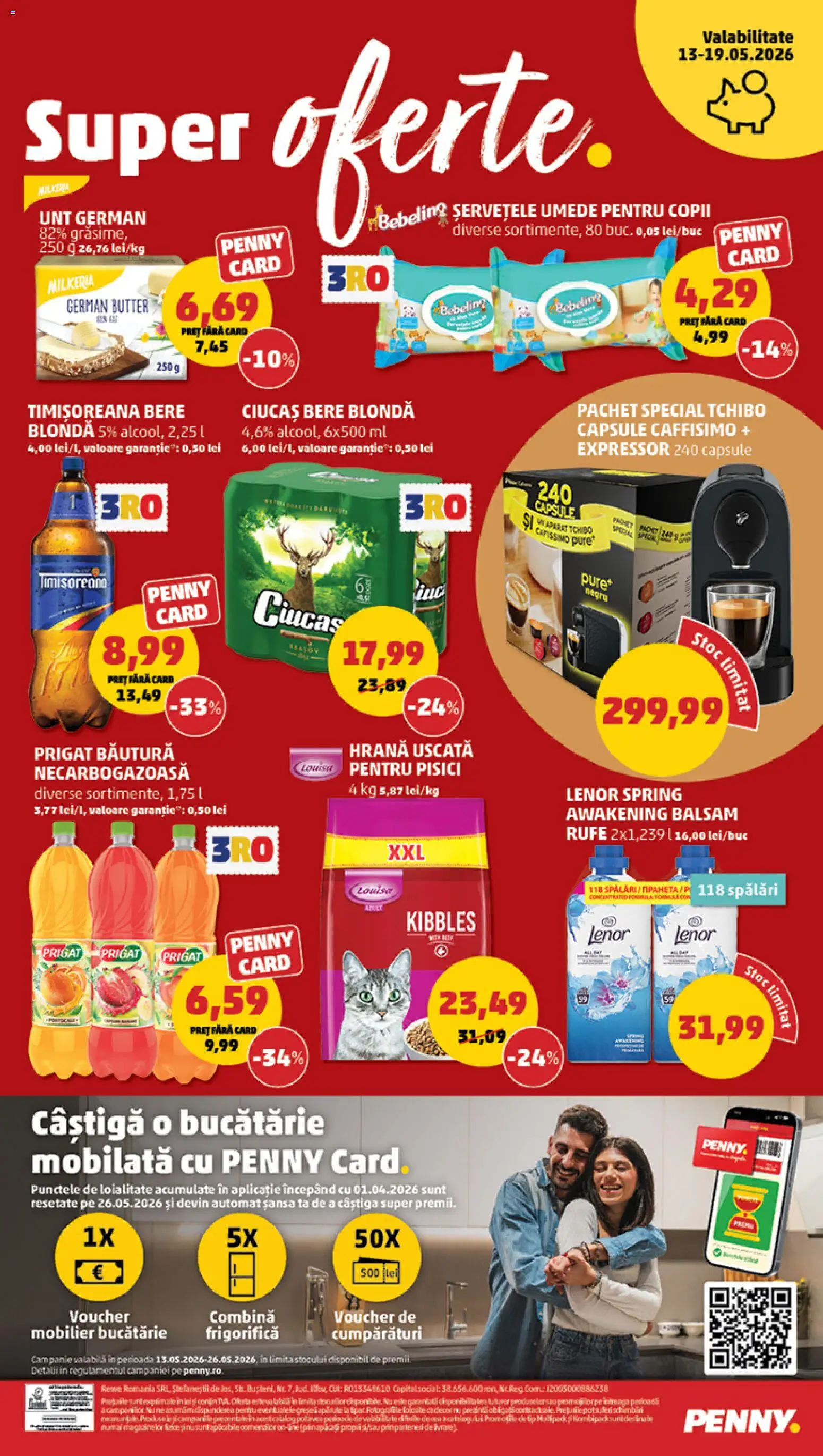 Noul catalog PENNY – valabil de la 13.05.2026 | Pagină: 24 | Produse: Șal, Balsam, Unt, Șervețele umede