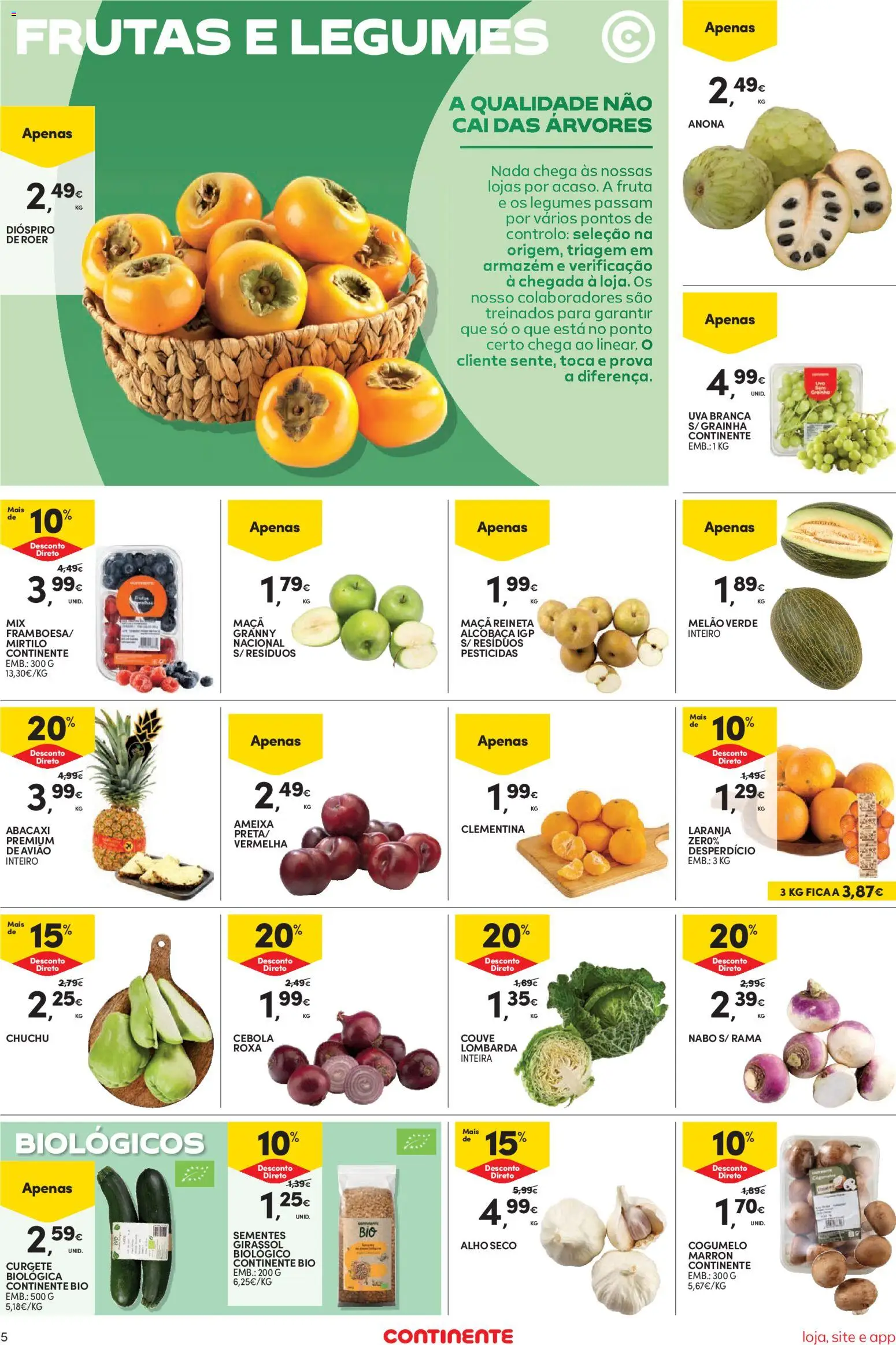 Continente folheto Bom Dia │ válido de 27/10/2026 | Página: 5 | Produtos: Frutas, Maça, Alho, Couve