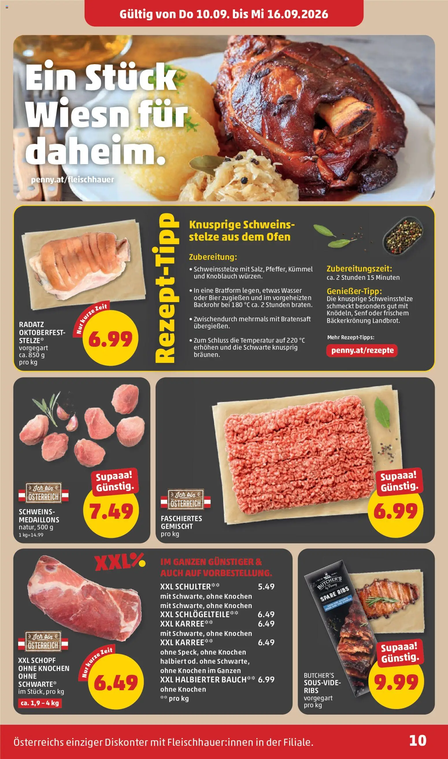Penny Markt Flugblatt gültig ab 10.09.2026 | Seite: 10 | Produkte: Wasser, Knoblauch, Ofen, Bier