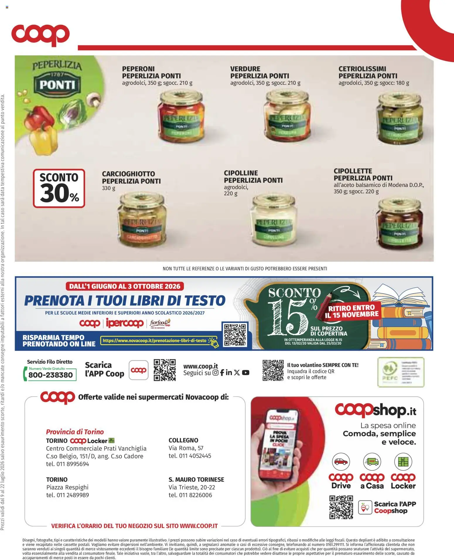 Volantino COOP del 09/07/2026 | Pagina: 11 | Prodotti: Tè, Peperoni, Verdure, Data