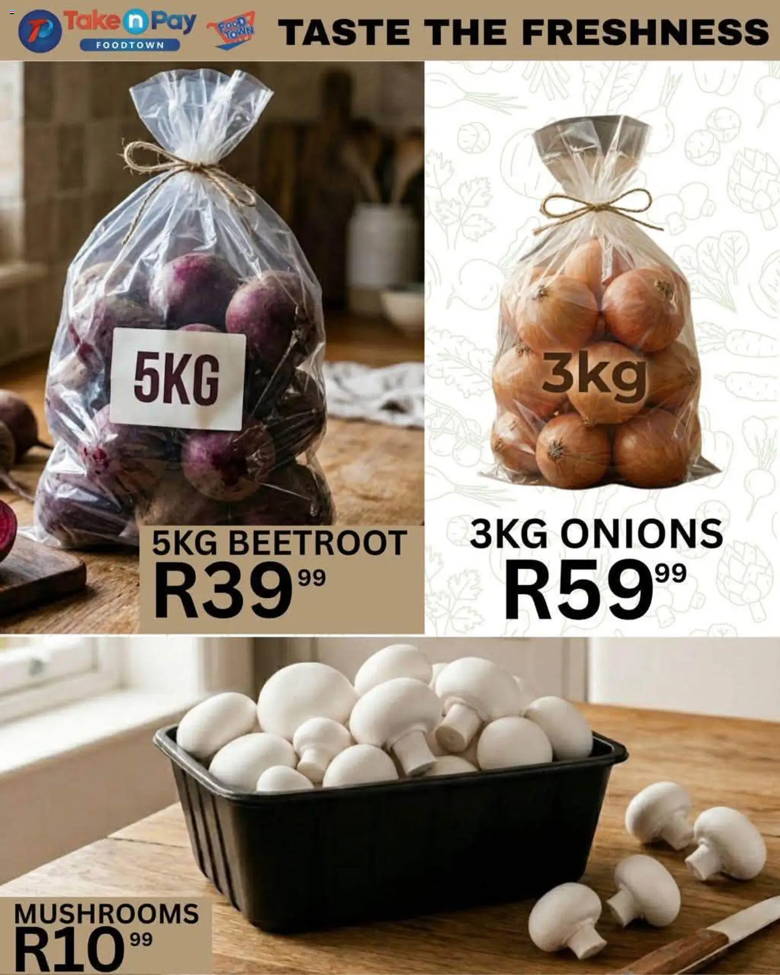 New Take n Pay catalogue – valid from 04/09/2026 | Page: 18 | Products: Mushrooms, Onions